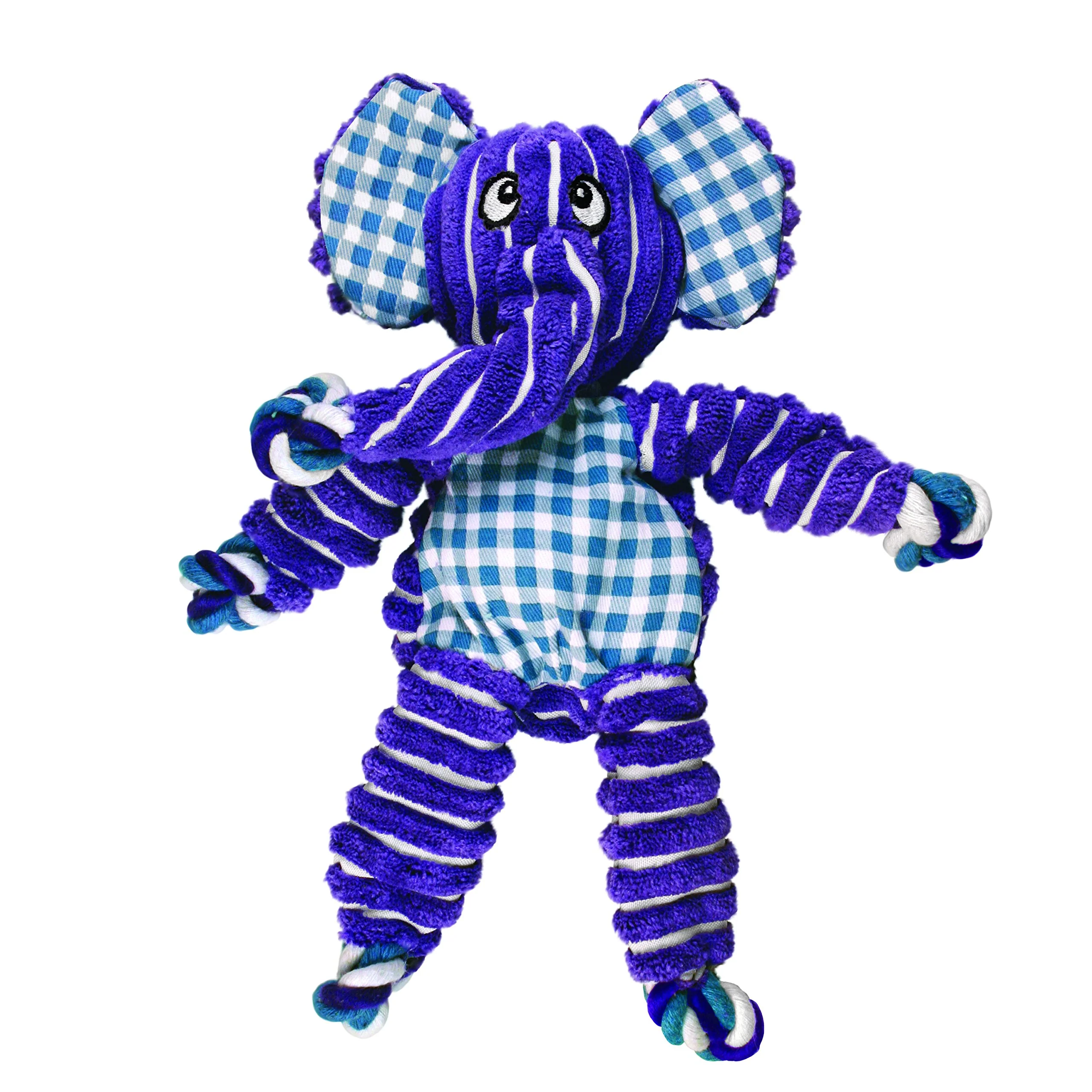 Exceptional KONG Floppy Knots Elephant – Durable No-Stuffing Squeaky Rope Toy S M Exclusive