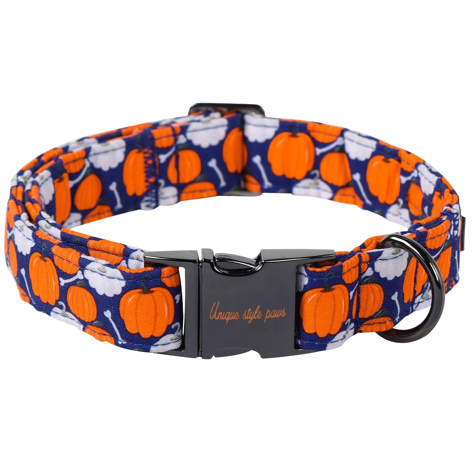 Fast Unique Style Paws Dog Collar – Metal Buckle Adjustable XS-XL Halloween Pattern Genuine