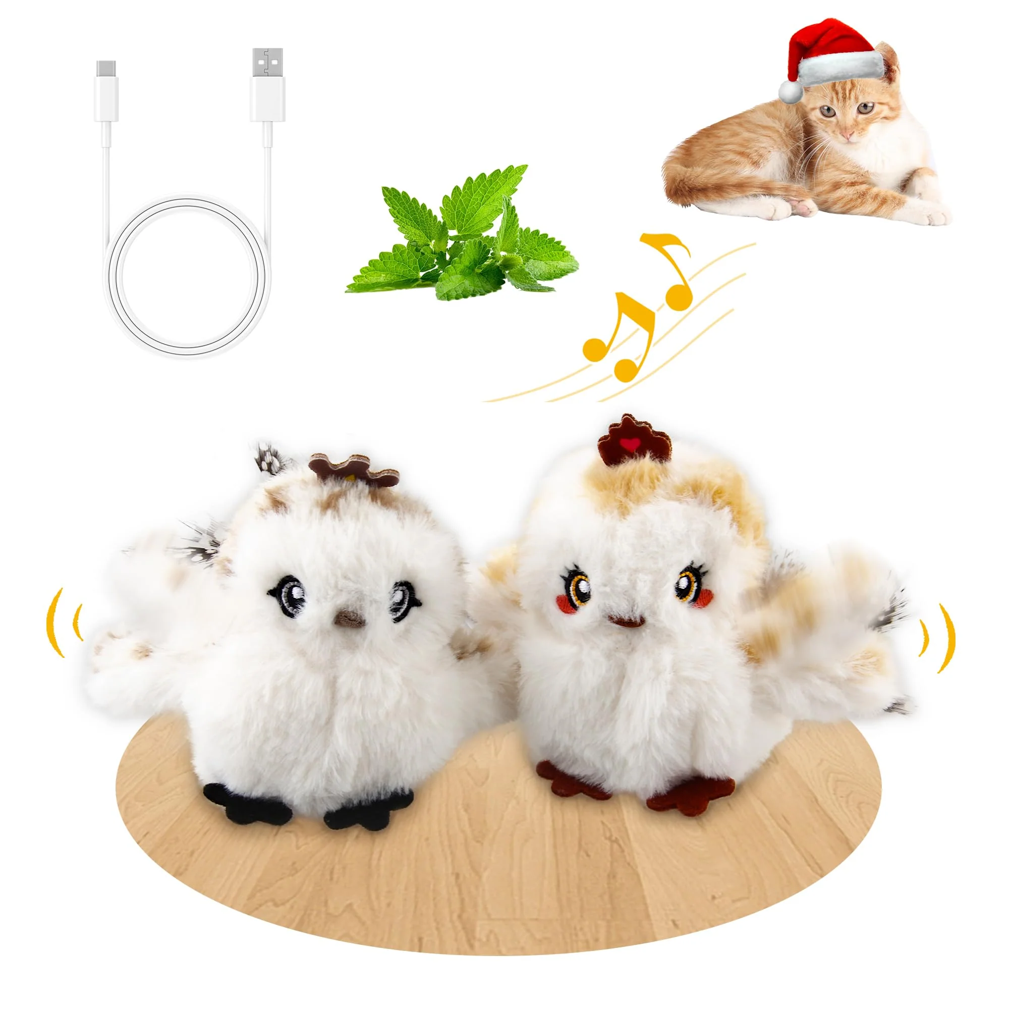 Outstanding Gigwi Interactive Flapping Cat Toys – Motion-Activated Catnip Birds USB Rechargeable Exclusive