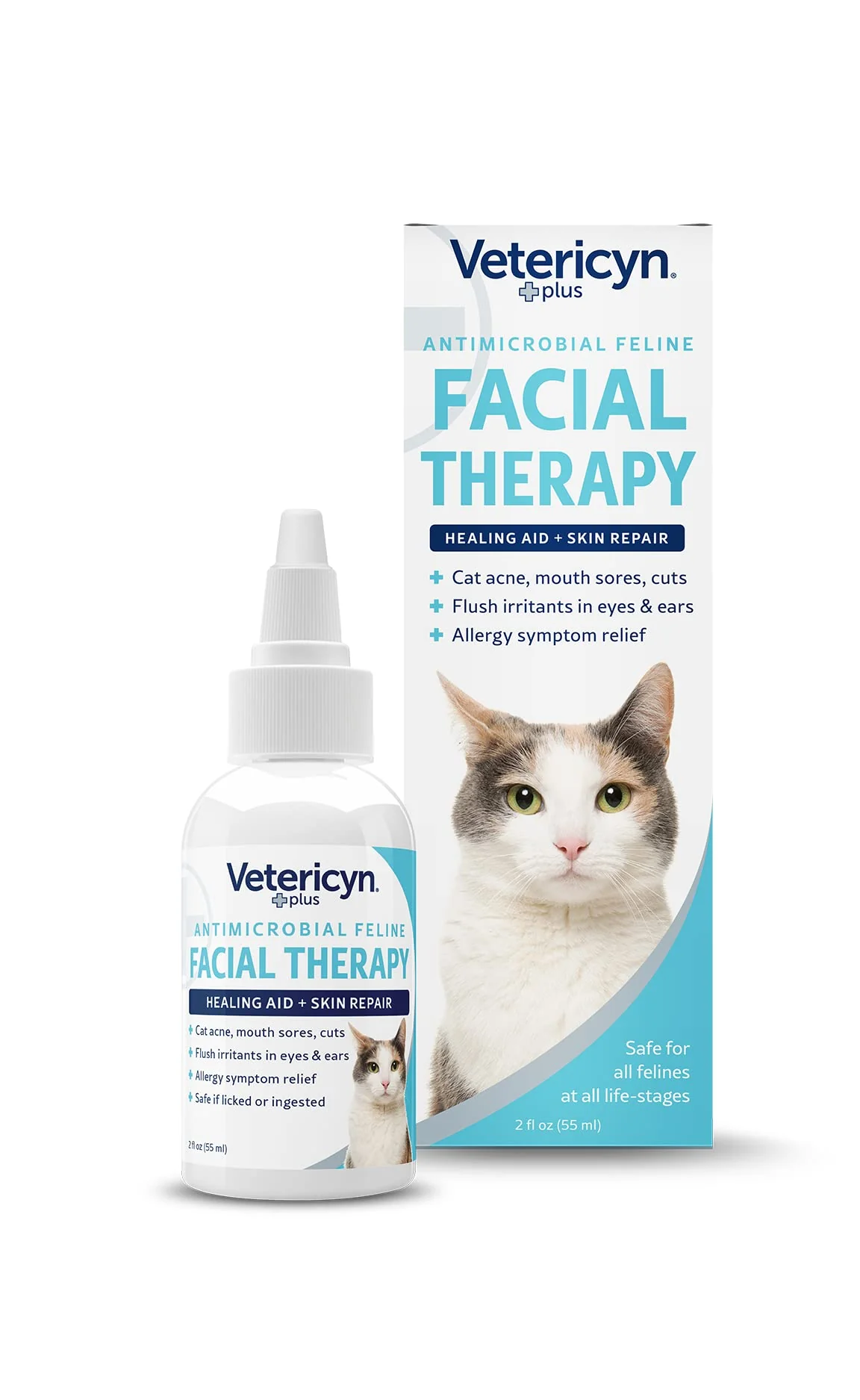 Outstanding Vetericyn Plus Feline Facial Therapy Cat Acne Ear Eye Care 2 oz Efficient