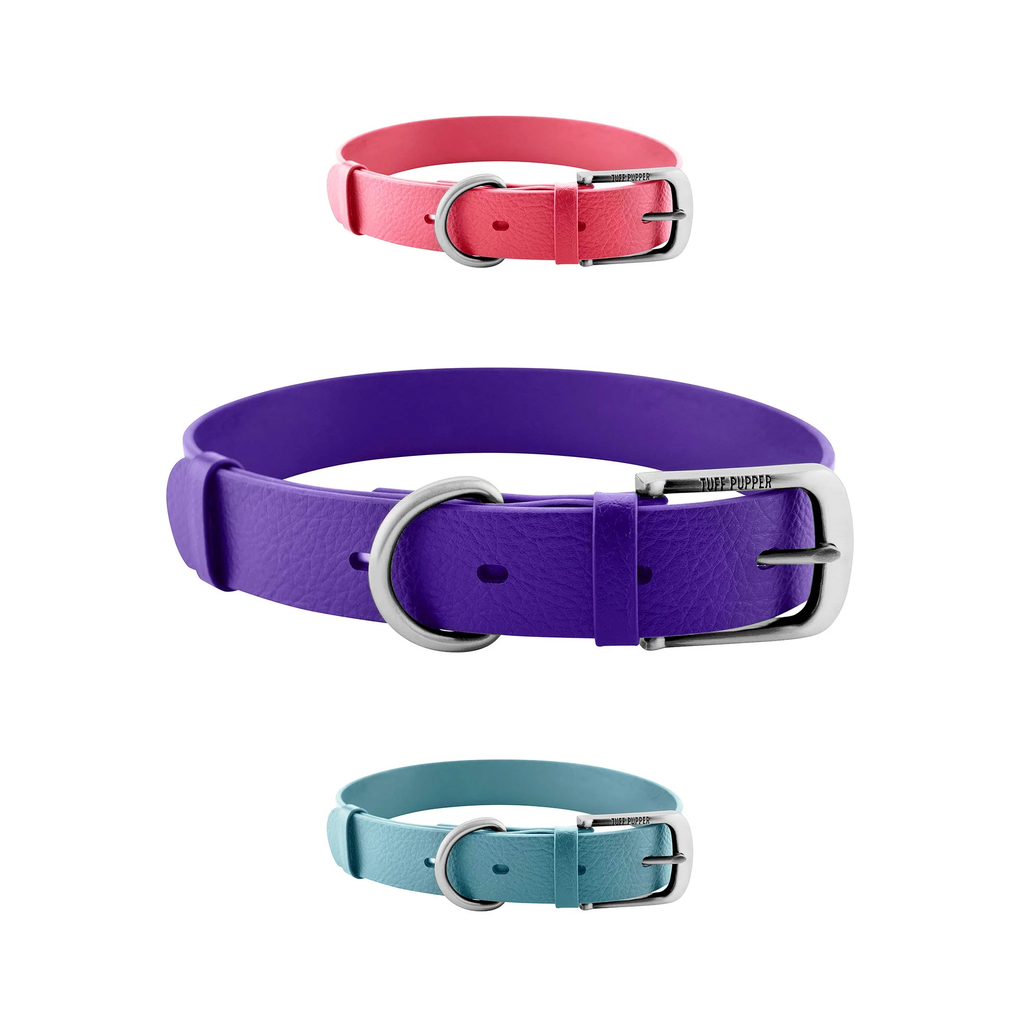 Tuff Pupper Classic Heavy Duty Dog Collar 10x Stronger Waterproof Odor-Proof Refined