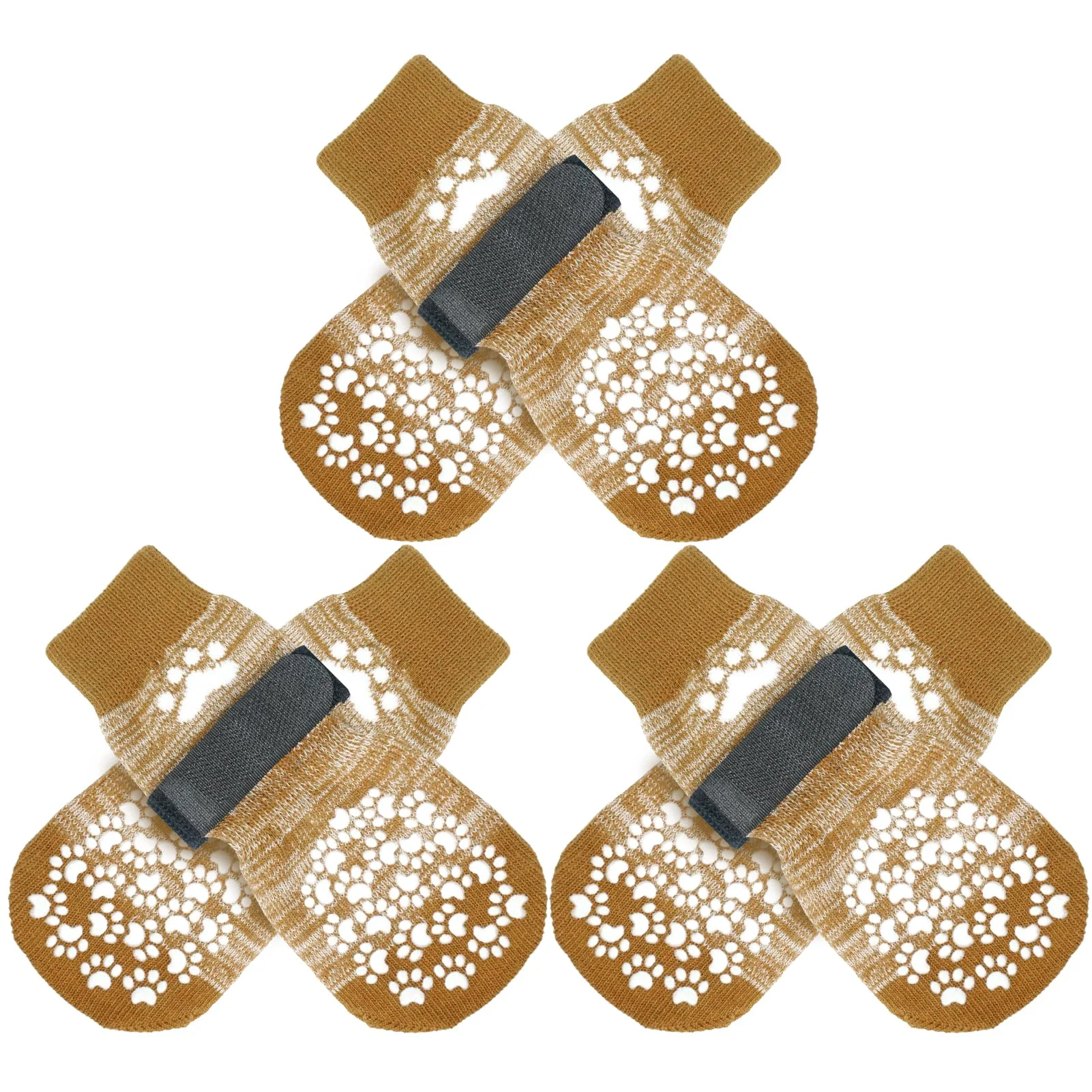 Premium EXPAWLORER 6PCS Anti-Slip Dog Socks – Licking Prevention Floor Traction Responsible