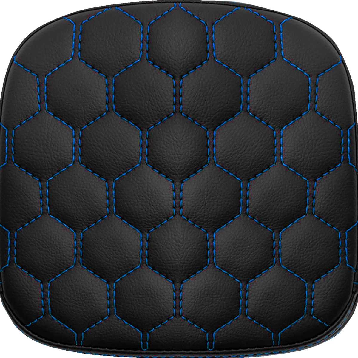 Reliable SADDLEMEN Sissy Bar Pad – Honeycomb – Blue Stitching 040749BLU Reusable