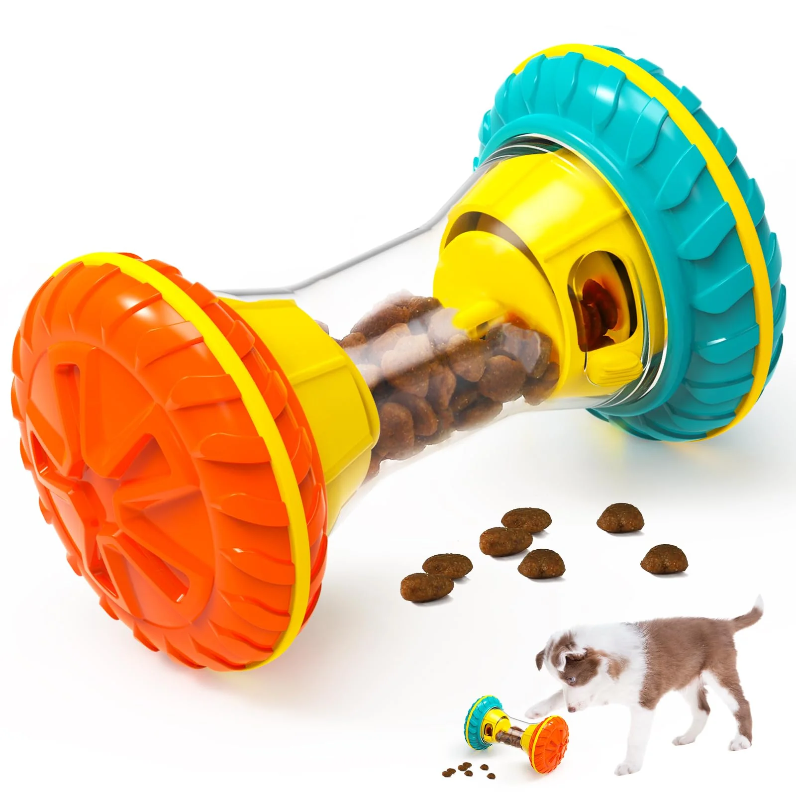 Carefully Designed BoYoYo Interactive Dog Puzzle Toys – Treat Dispenser Slow Feeder for Enrichment Original Design