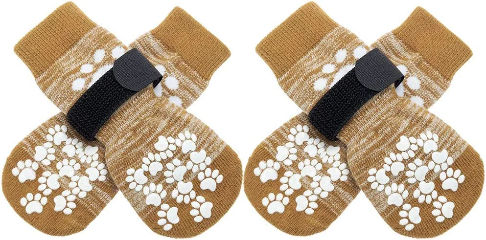 Contemporary EXPAWLORER Anti-Slip Dog Socks – Traction Paw Protection Licking Prevention Dog Shoes for All Sizes Premium Material