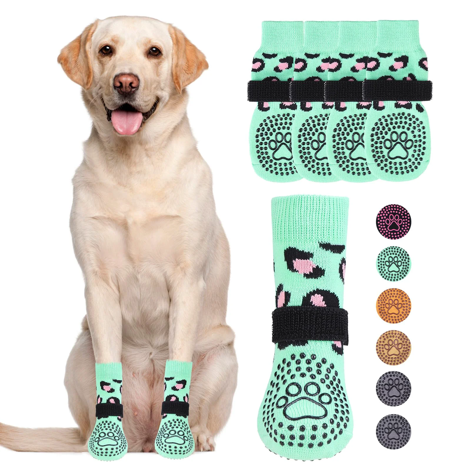 Effective KOOLTAIL Dog Socks – Anti-Slip Paw Protection Traction Floor Guard All Sizes Specialty