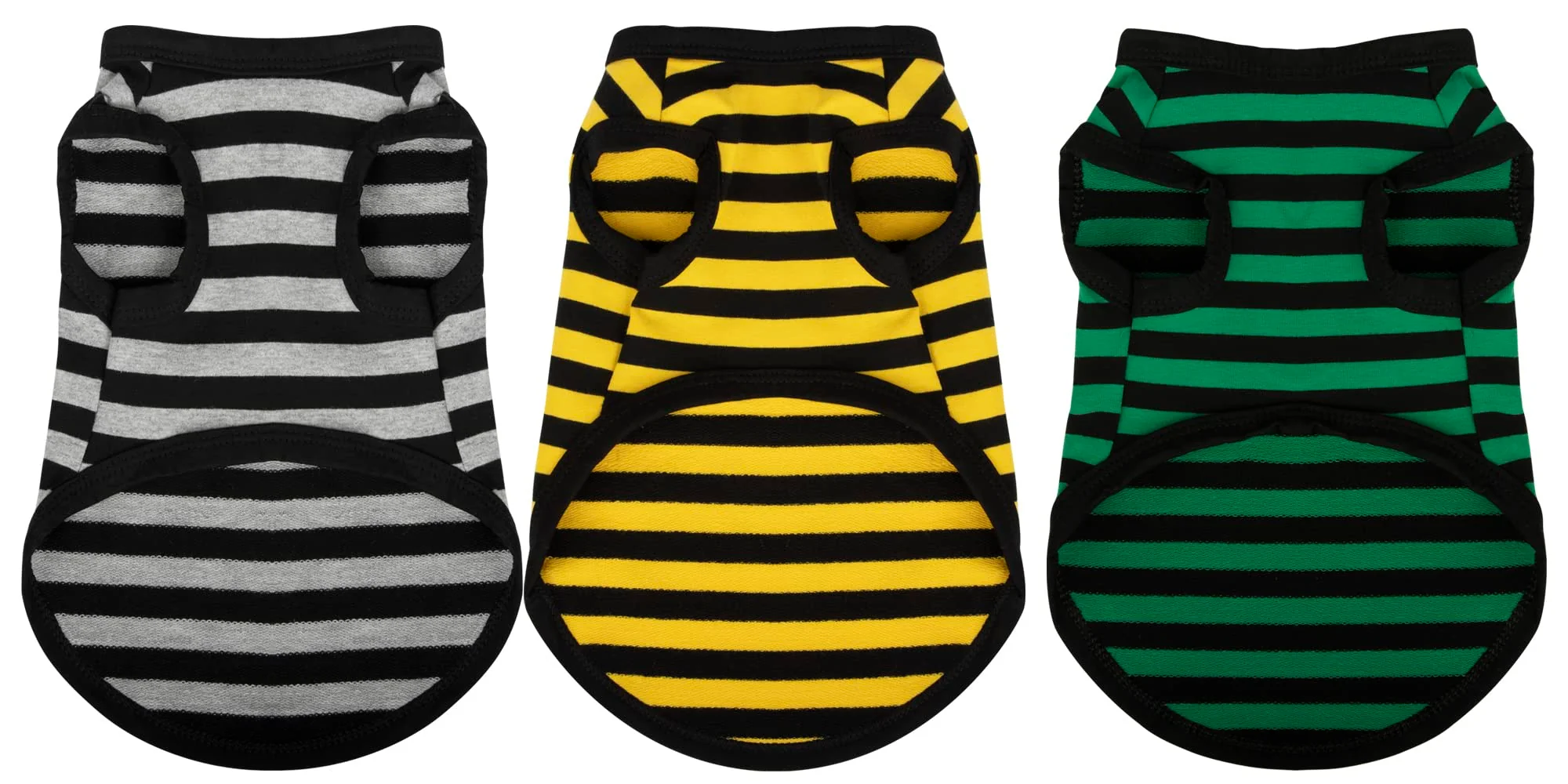 Reliable Paiaite 3 Pieces Dog Striped Shirt – Breathable Cotton Sleeveless Puppy Shirts for Small Medium Dogs Proven