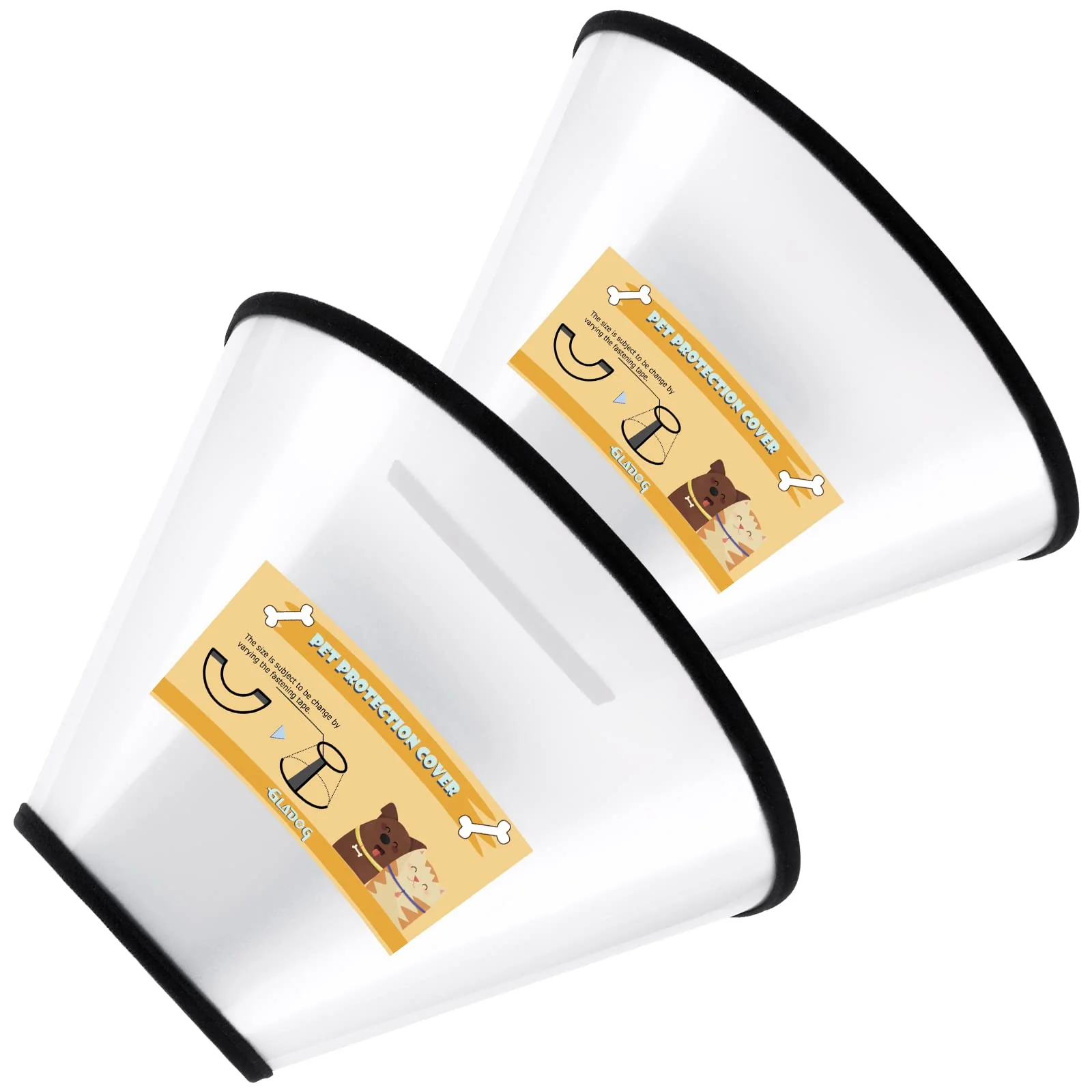 Artisan GLADOG Soft Dog Cone Collar – 2 PCS for Exact Size L High-End