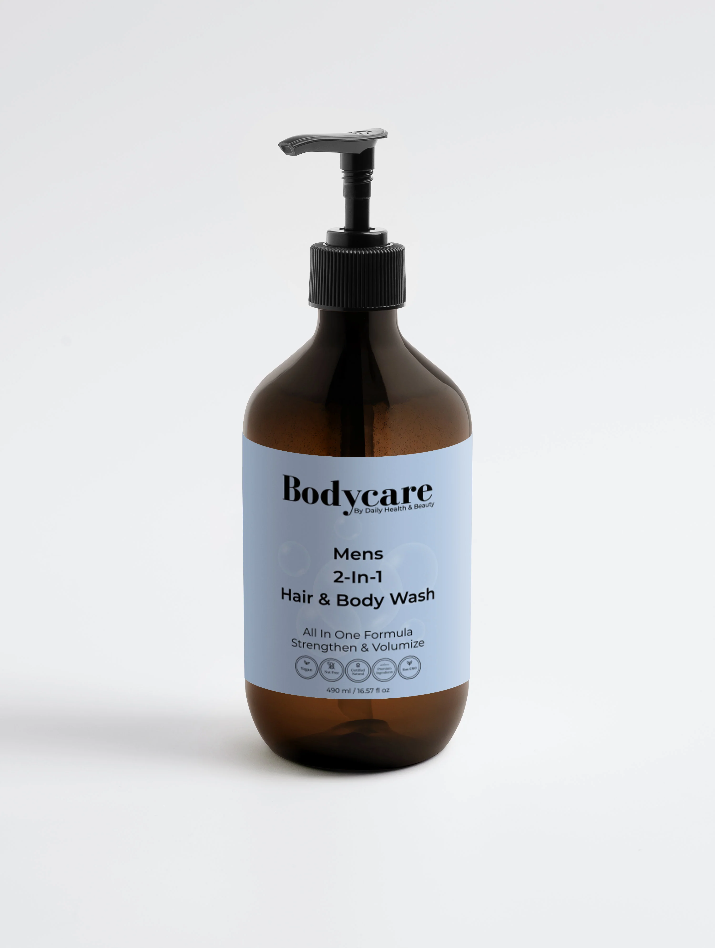 Verified Gel de baño 2 en 1 para cabello y cuerpo para hombres Advanced