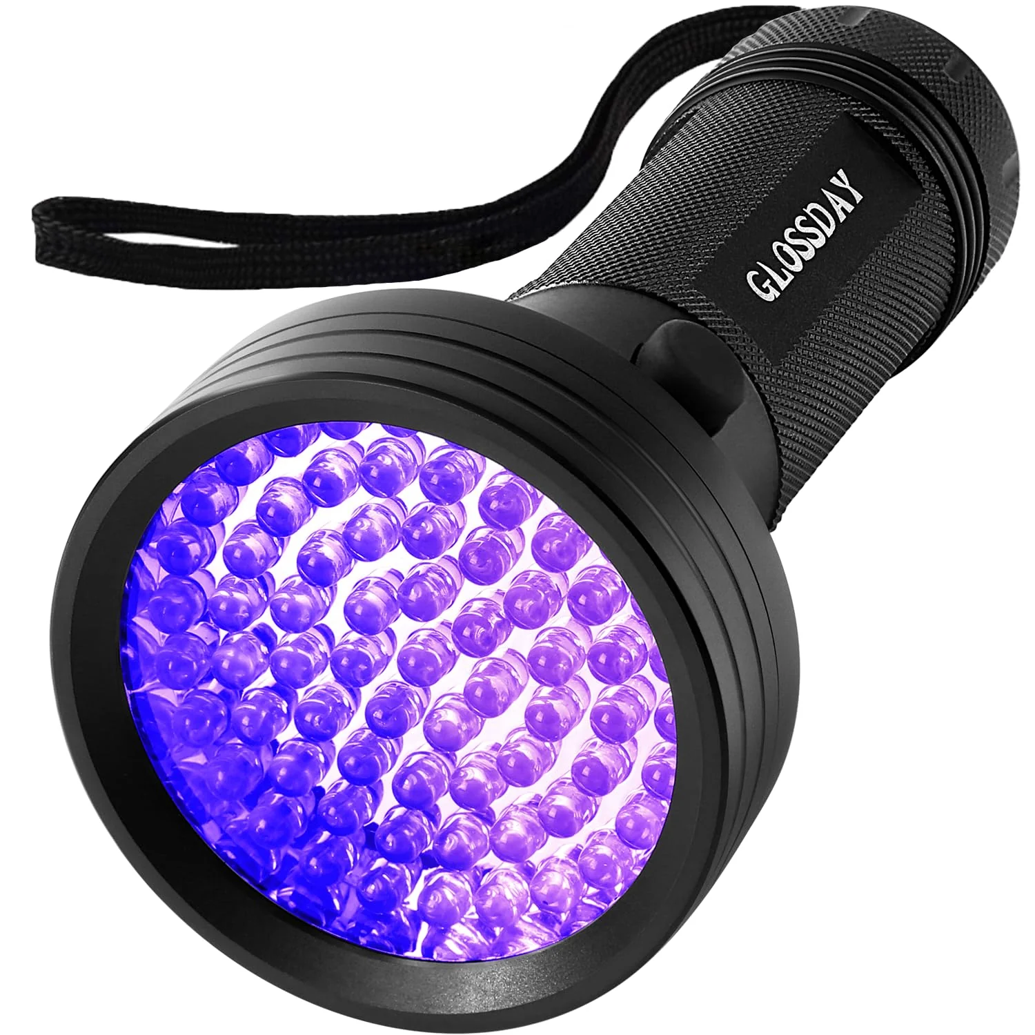 Premium GLOSSDAY Blacklight Flashlight 68 LED UV — Pet Urine Detector Stain Finder Scorpion Scout Classic