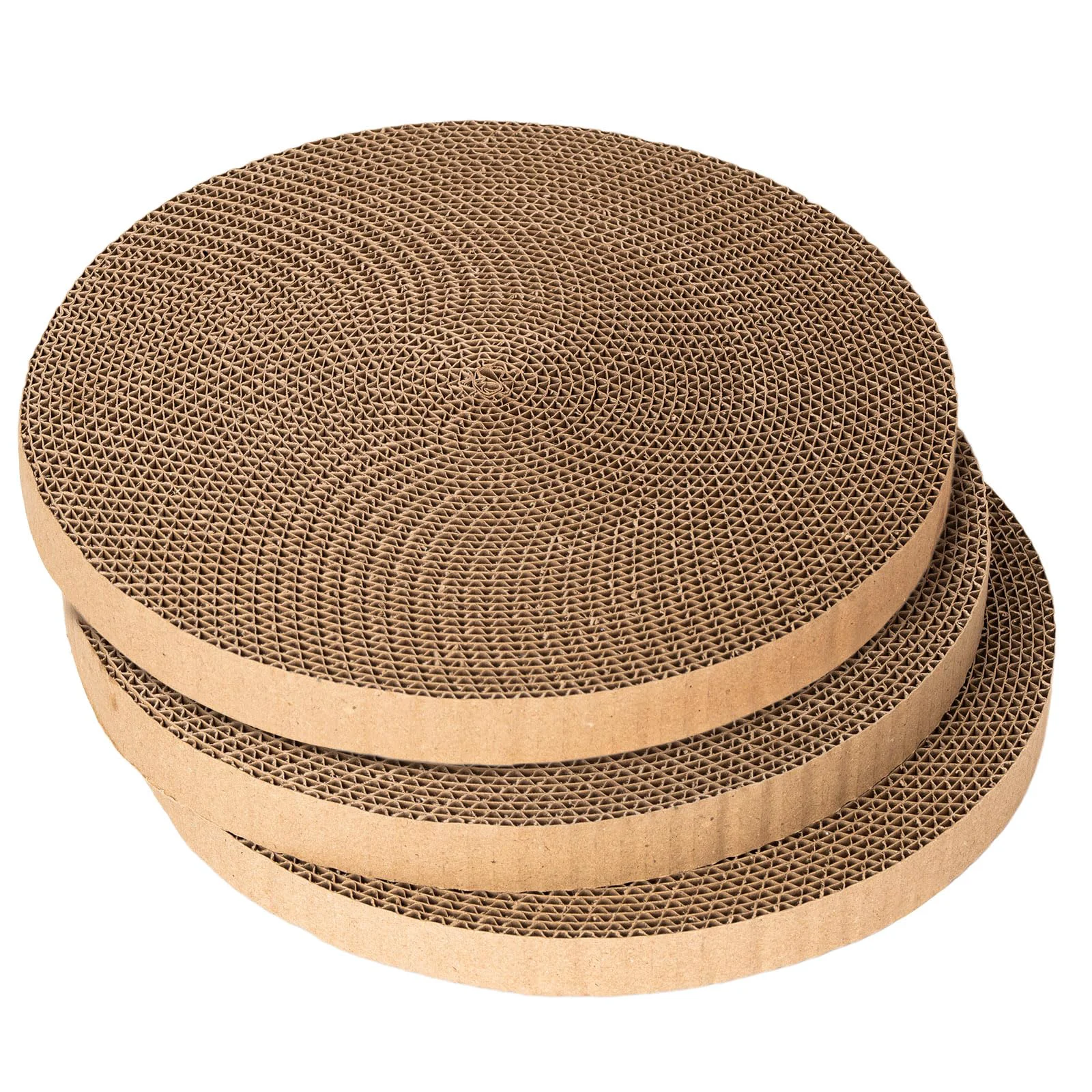 Consistent THAMIAO Round Cat Scratcher Refill – 10in Diameter 7 8in Thick 3-Pack Enhanced