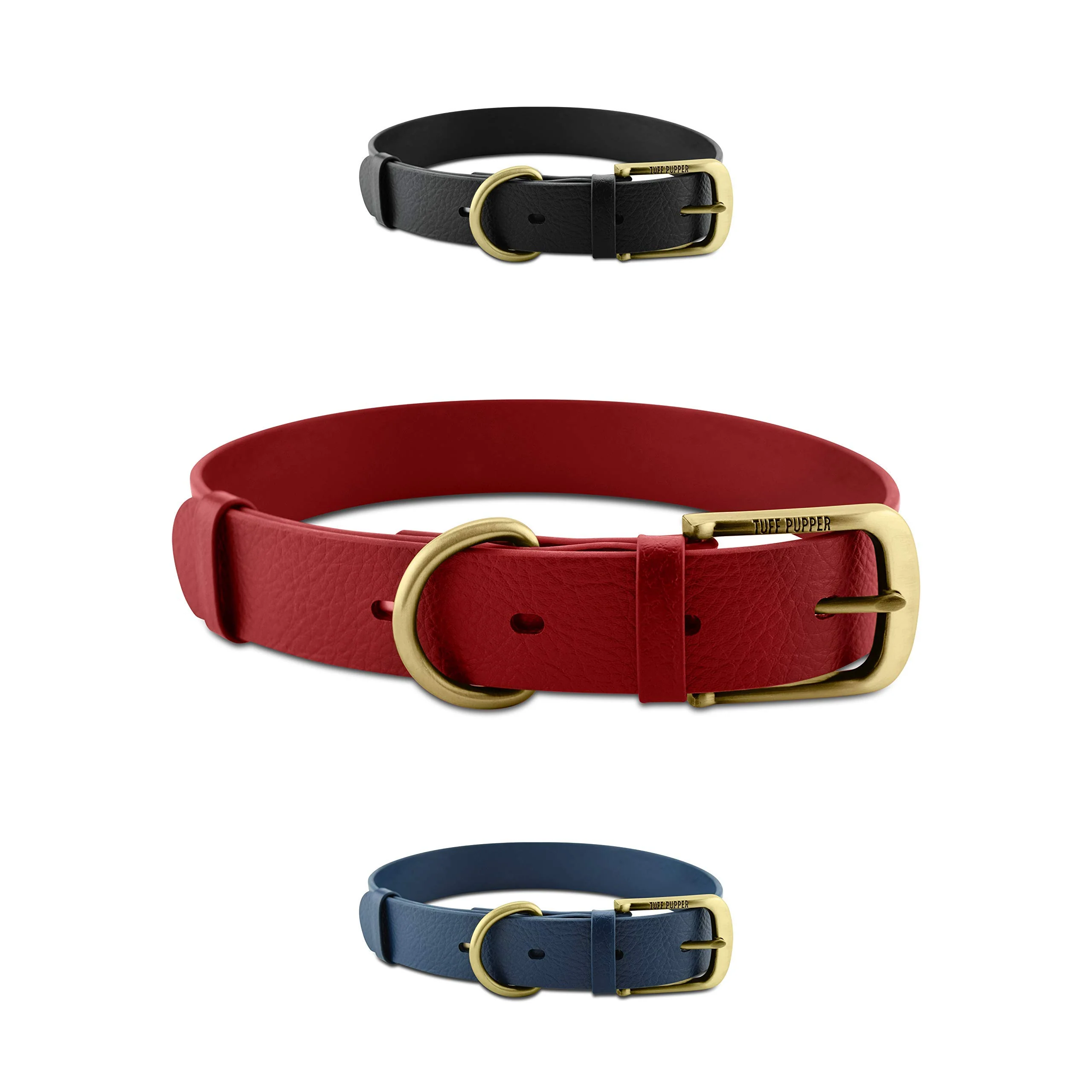 Dependable Tuff Pupper Classic Heavy Duty Dog Collar — 10x Stronger Waterproof Odor-Proof Casual