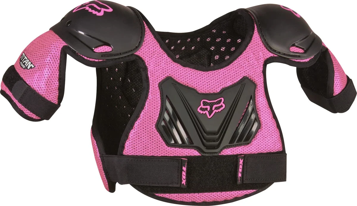 Exclusive Fox Racing – Peewee Titan Roost Deflector – Black Pink – S M Auction Verified