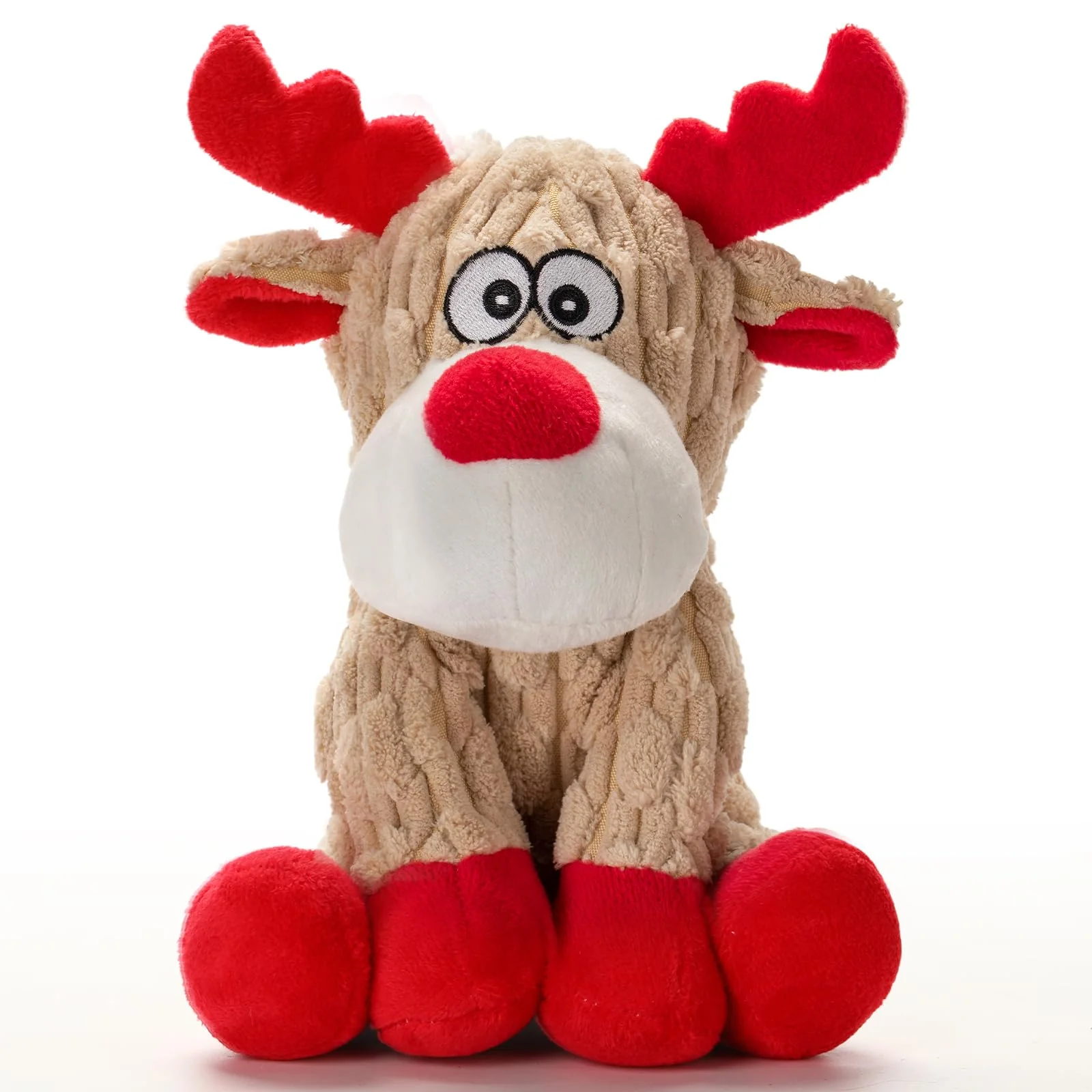 Selected Loncoldy Dog Christmas Toys - Plush Reindeer Squeaky Toy for All Breeds Green