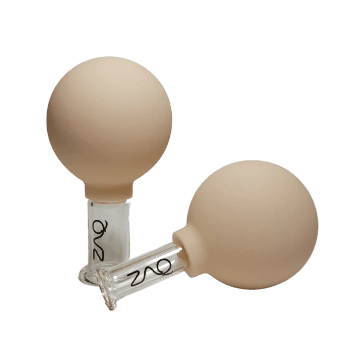 Sophisticated Juego de 2 ventosas faciales de vidrio High-Grade