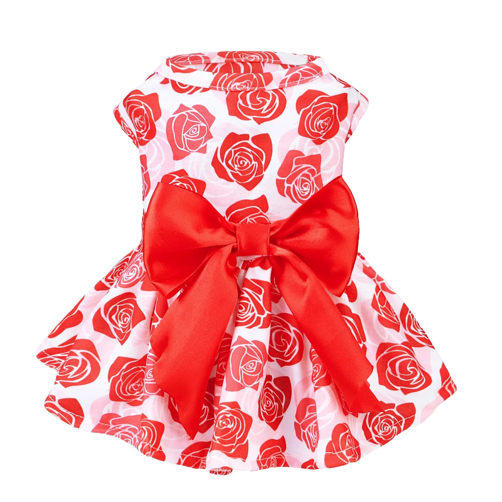 Trusted PUPTECK Dog Wedding Dress Rose – Size S Soft Breathable Pet Outfit Efficient