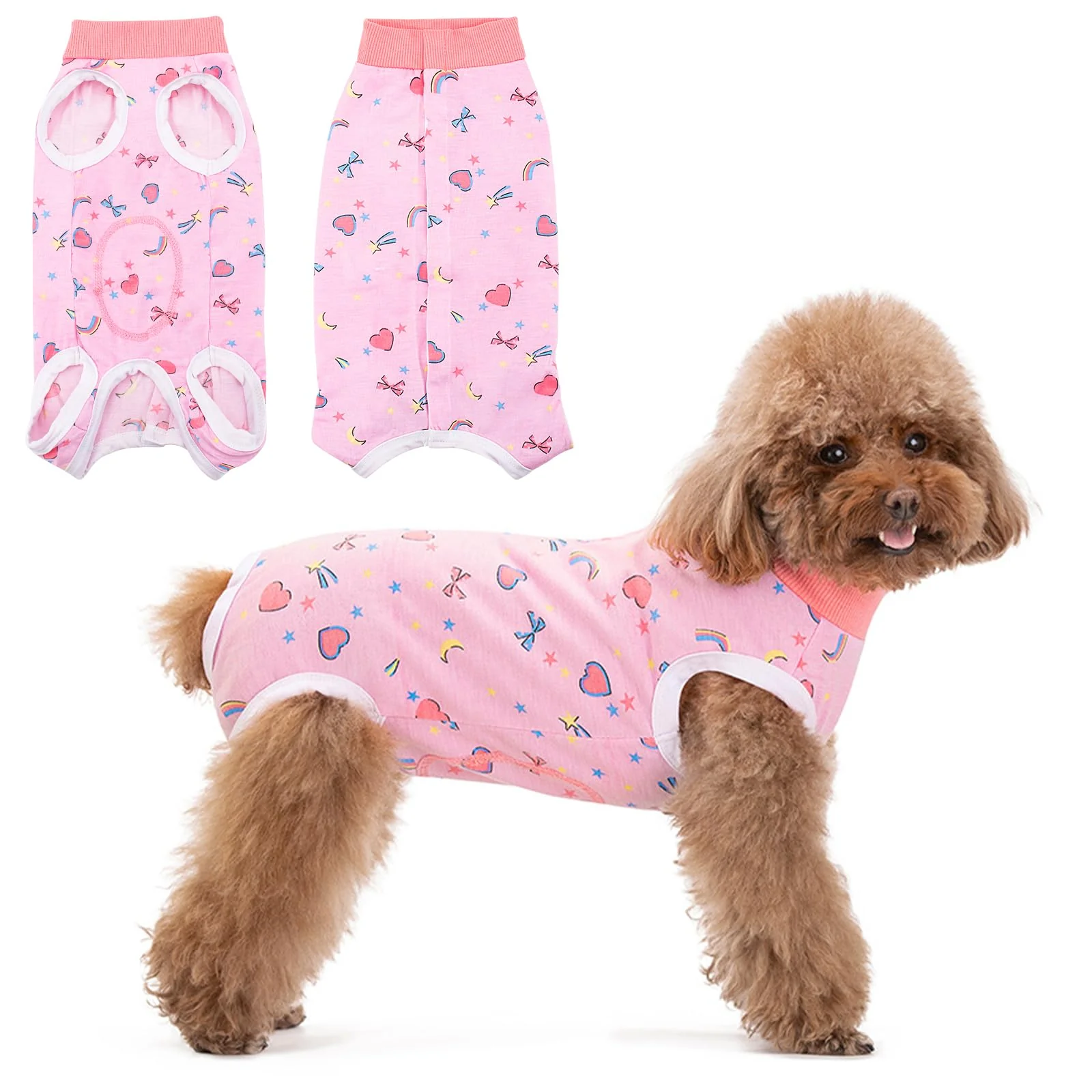 Reusable Coppthinktu Recovery Suit for Dogs After Surgery – Soft Breathable Easy-On Dog Bodysuit S–XL Eco-Friendly