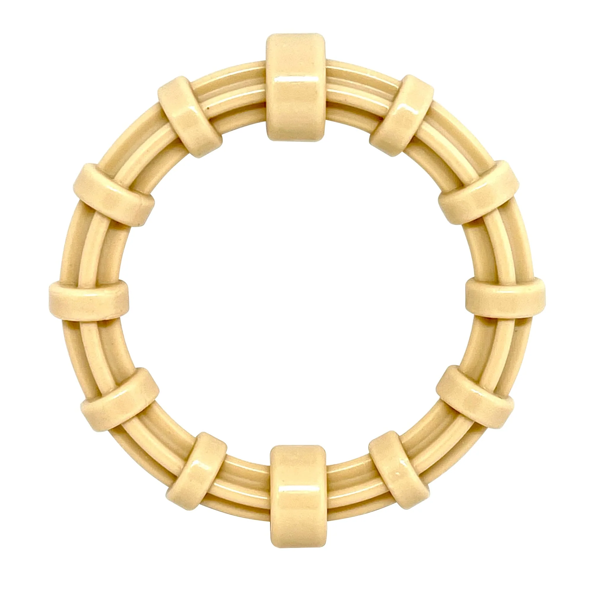 Trusted SodaPup Chicken-Flavored Honey Bone Teething Ring – Durable USA-Made Nylon Dog Chew Recyclable