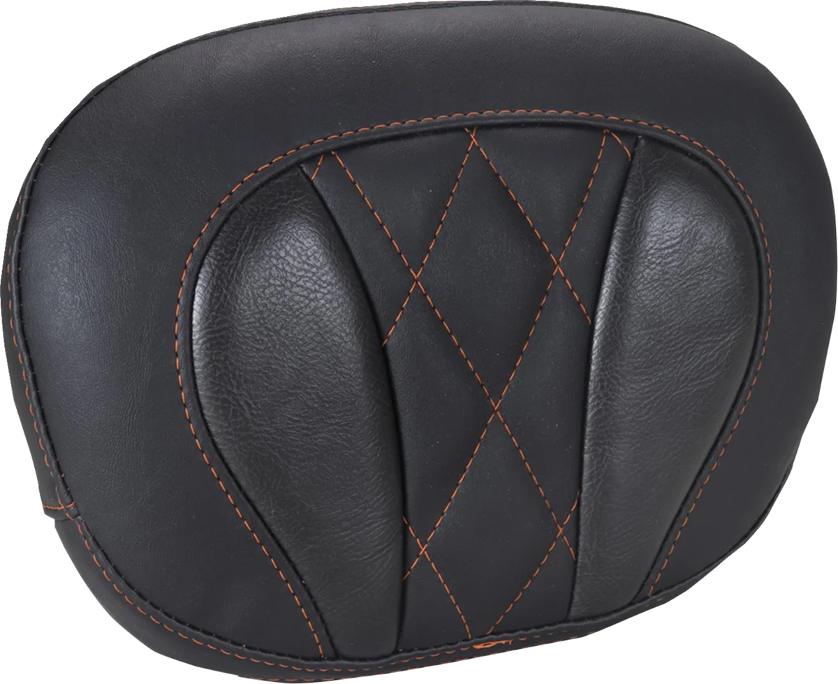 User-Friendly MUSTANG Deluxe Sissy Bar Pad – Diamond – Mandarin Orange Stitch – FLT FLH ’23-’25 88450MO Recyclable