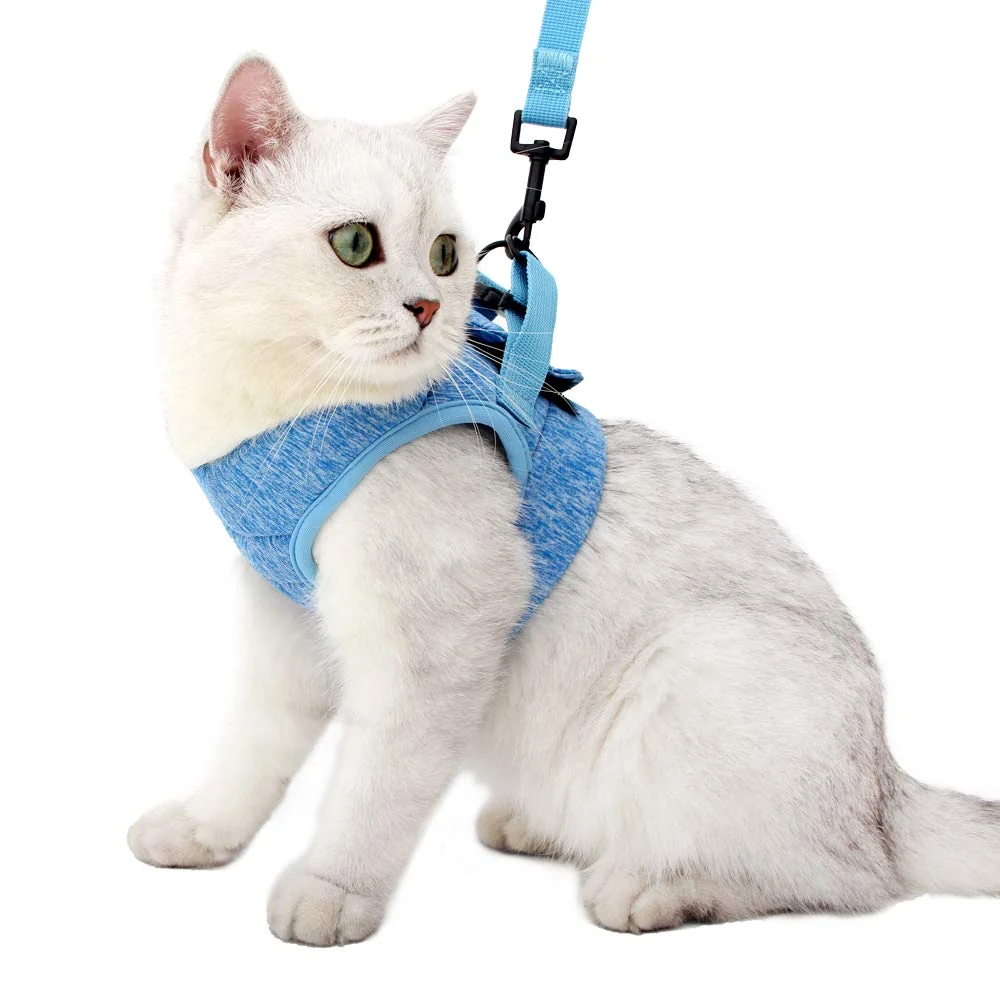 Verified HEYWEAN Cat Harness Leash — Ultra-Light Escape-Proof Kitten Walking Jacket High-Grade