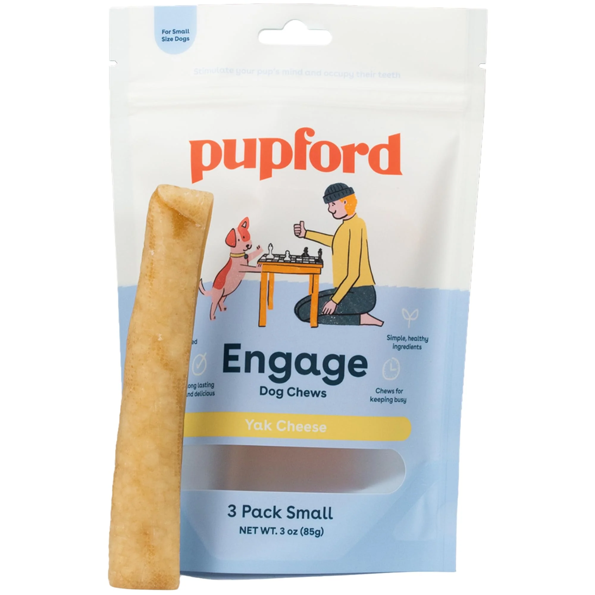 Convenient Pupford Yak Cheese Chews for Dogs 3-Pack Small – Natural Himalayan Dental Treats Quality