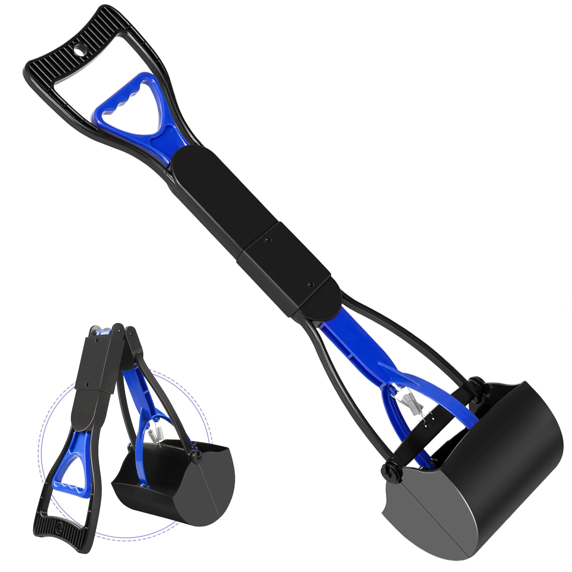 Elite Upsky Pooper Scooper for Dogs — Folding One-Handed Sturdy ABS Easy Clean Comfortable