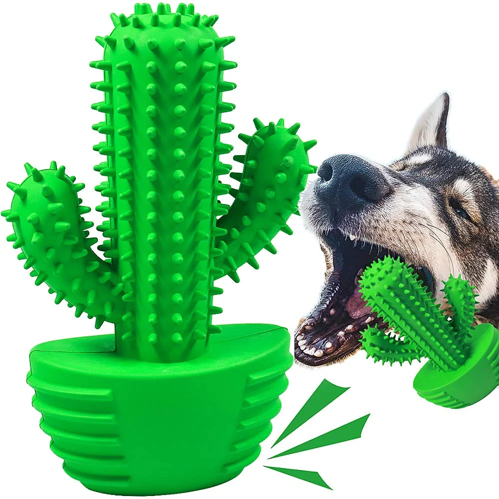 Soft Pamlulu Dog Chew Toy with Toothbrush Stick Durable Dental Toy for Medium Large Dogs Eco-Friendly