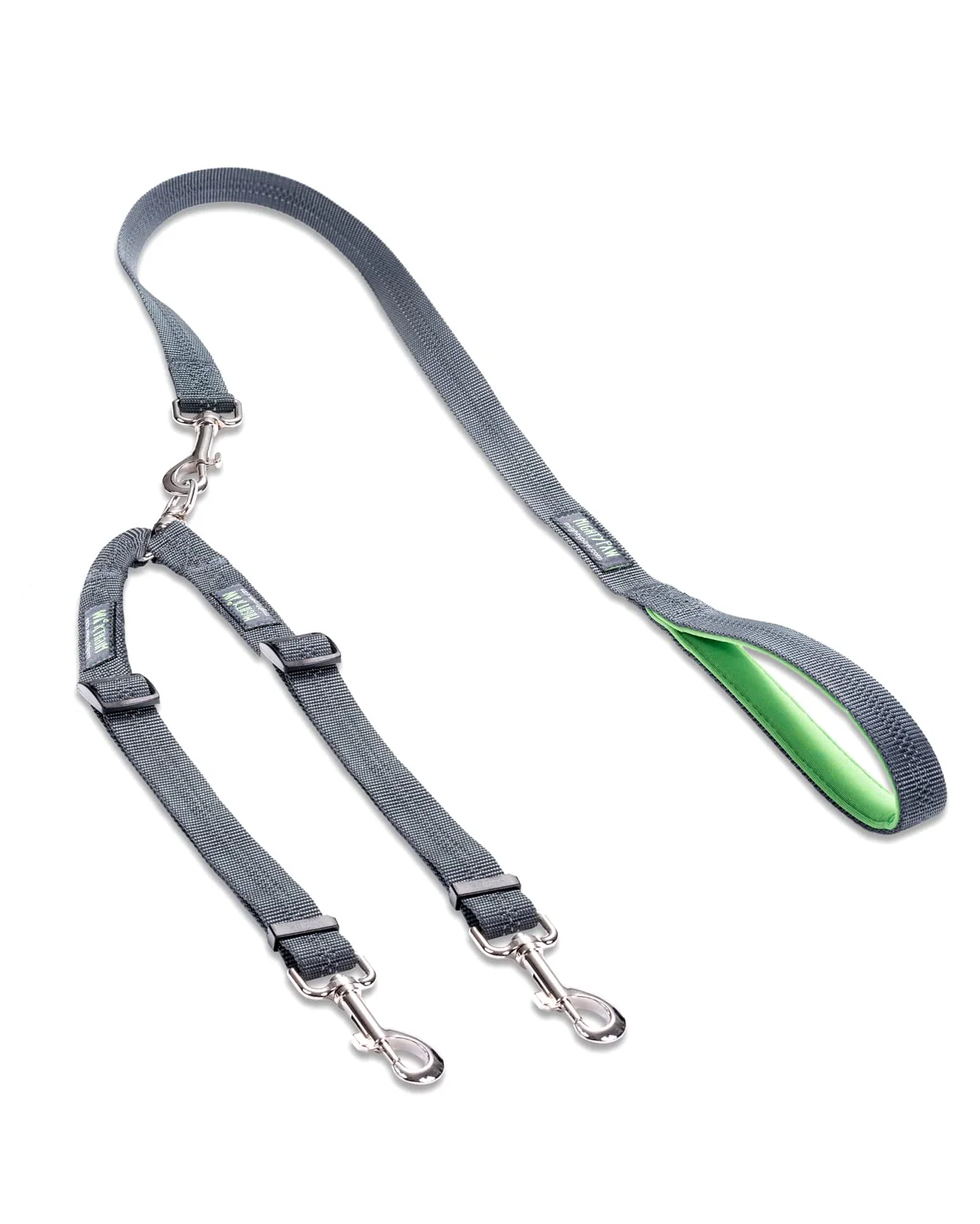 Comfortable Mighty Paw Double Dog Leash – Tangle- Dual Lead for Two Dogs Adjustable Reflective Original Design