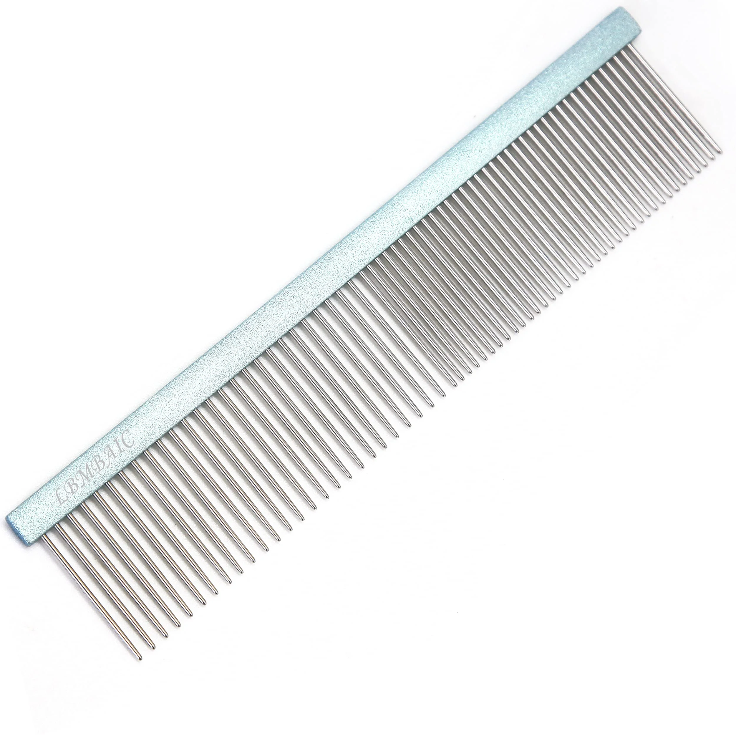 Exceptional LBMBAIC Metal Dog Grooming Comb — Long Wide Teeth for Deshedding 7.5 Blue Superior