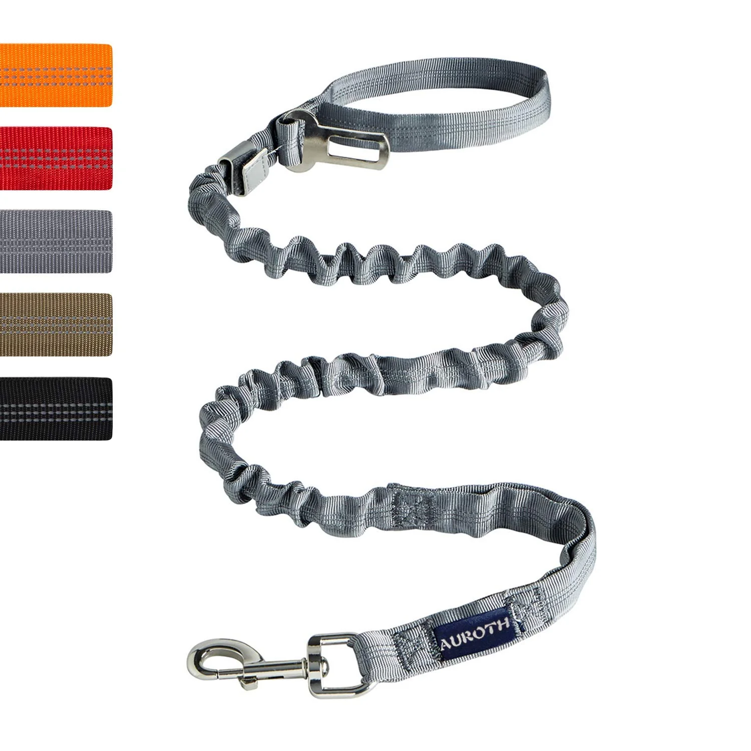 Reliable AUROTH Heavy Duty Dog Leash for Large Breeds – Bungee No-Pull 6 ft with Dual Padded Handles Practical