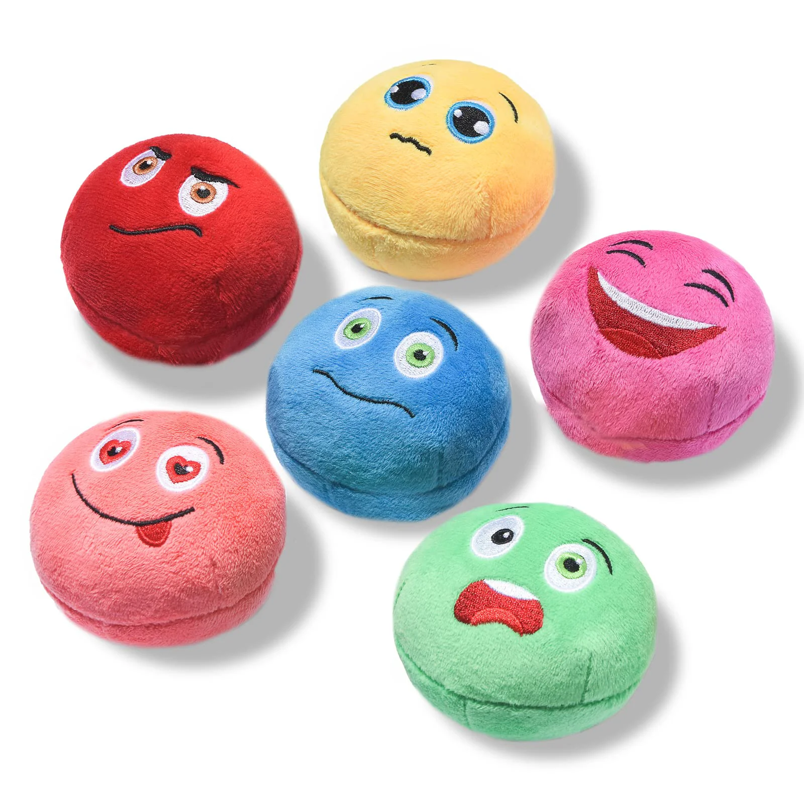 Sophisticated SCHITEC Squeaky Dog Toys – 6 Pack Soft Plush Balls for Small Dogs Modern