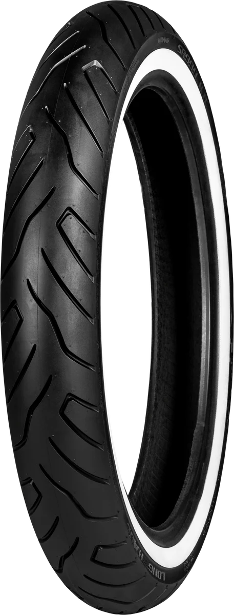 High-End Shinko SR 999 Long Haul Frt W W 130 70B18 Reinf. 69H Tire Relaxed