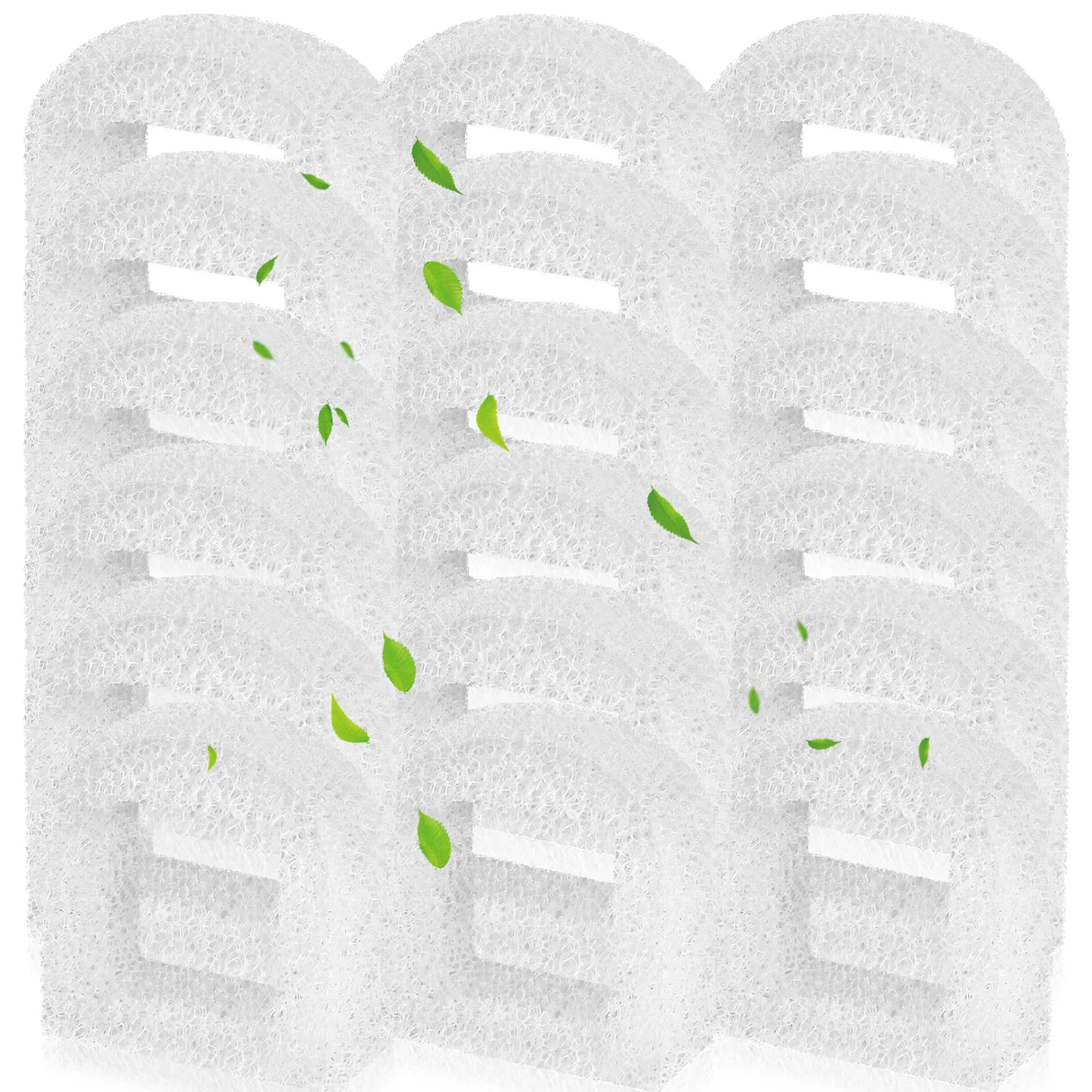 Pure Canova Cat Water Fountain Filters — 18-Pack Foam Pre-Filters for Ceramic Stainless Steel Fountains Eco-Friendly