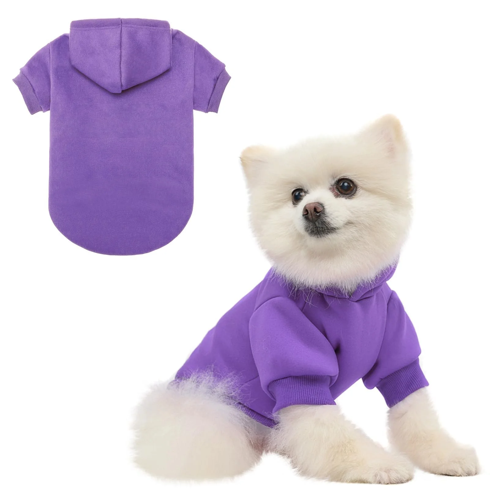 Reusable BINGPET Dog Hoodies – Fleece-Lined Warm Hoodie for Small to Large Dogs Cats Expertly Made