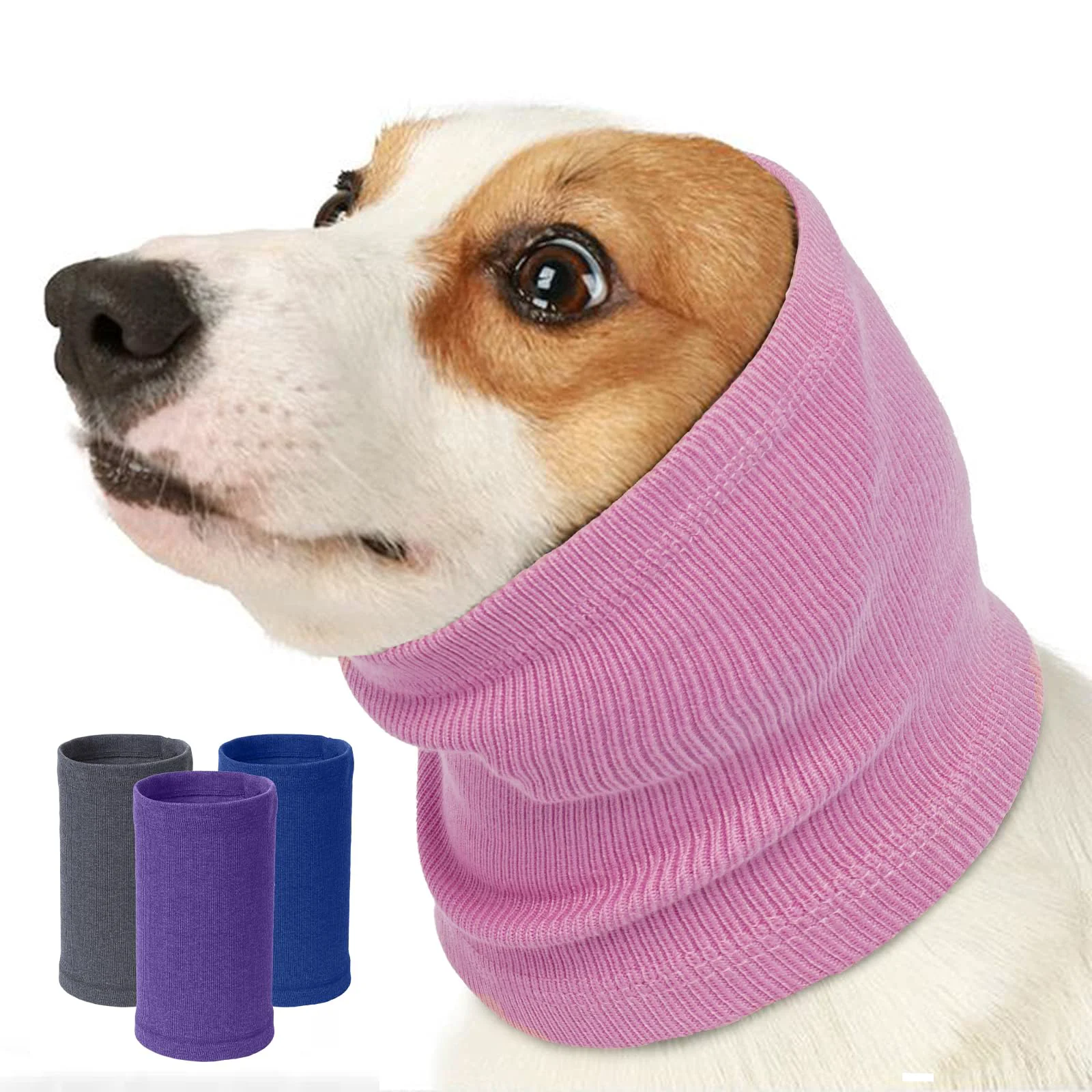 First-Class Nanaki Calming Ear Wrap – Quiet Dog Headband for Anxiety Noise Reduction Solid