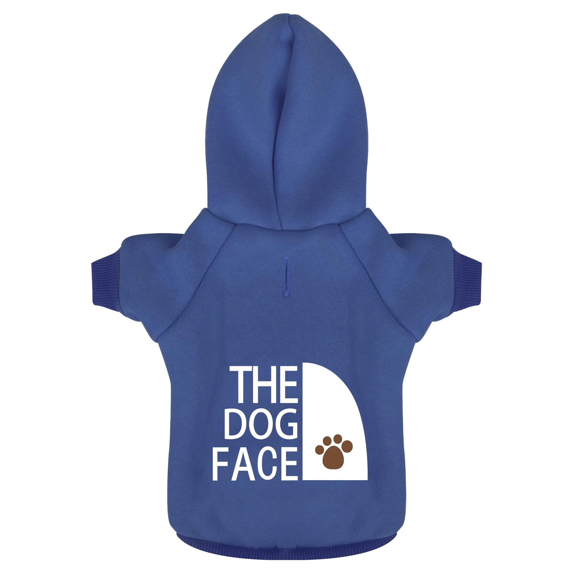 Fine Crafted Paiaite Blue Chihuahua Hoodie with The Dog Face Print Cozy Leash-Hole Sweatshirt Sweater Coat XXXL Long-Lasting