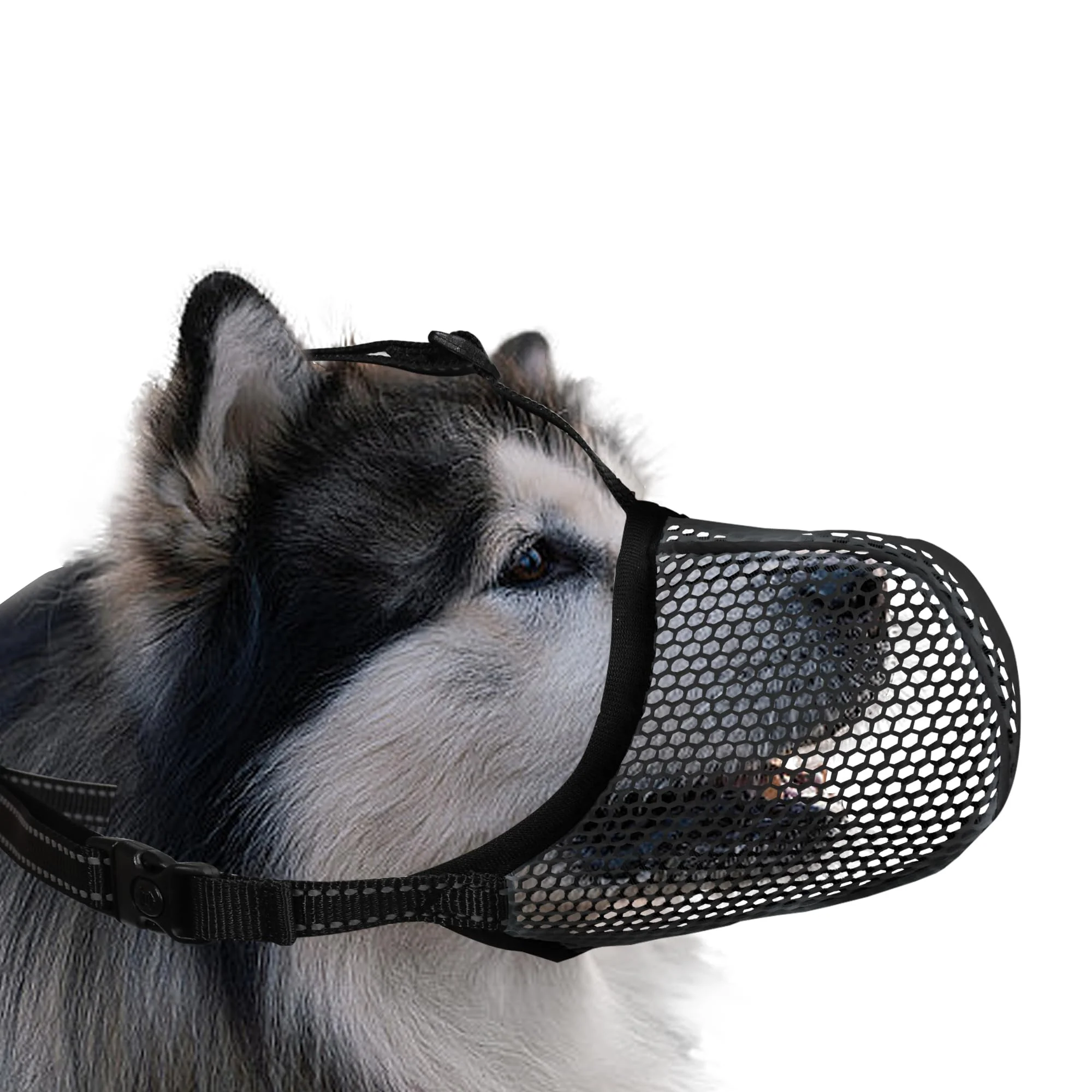 Fine JOYPAWS Dog Muzzle XXL – Breathable Basket Muzzle for Extra Large Dogs German Shepherd Durable