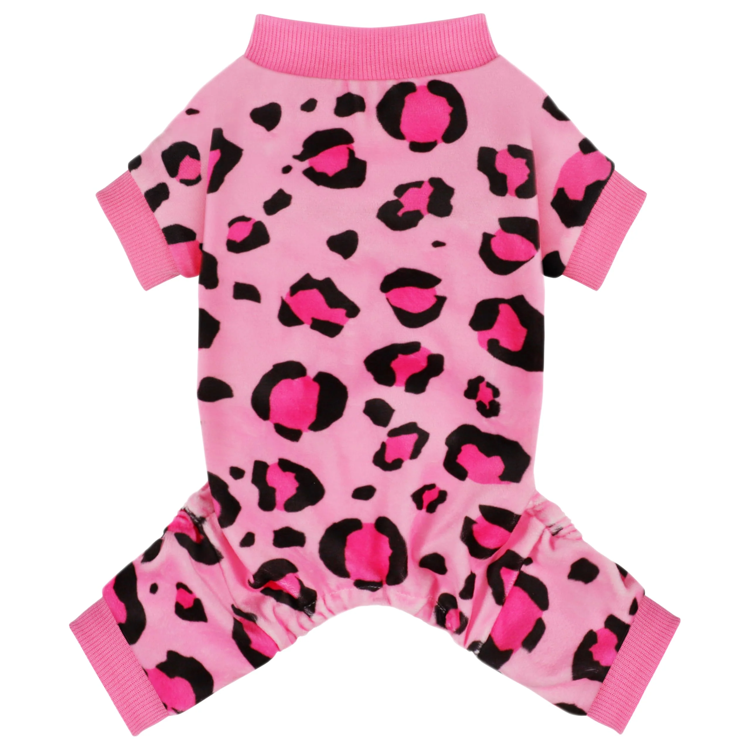 Recyclable Paiaite Dog Pajamas Onesie – Comfortable Four-Legged Sleepwear Pink Leopard XXL Consistent