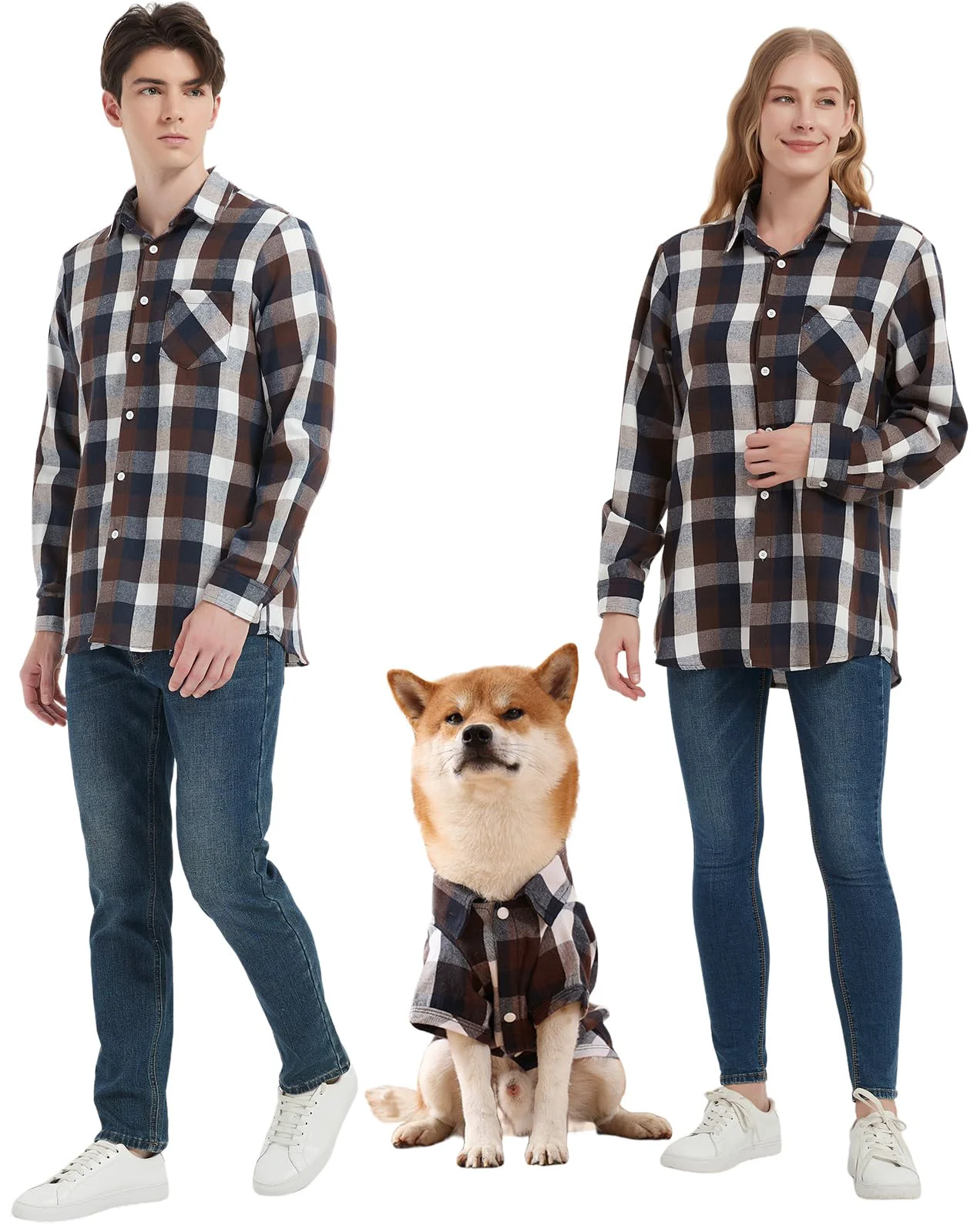 User-Friendly UUREED Dog Plaid Shirts – Classic Check Pattern for Dogs Owner Shirts Sold Separately Superior