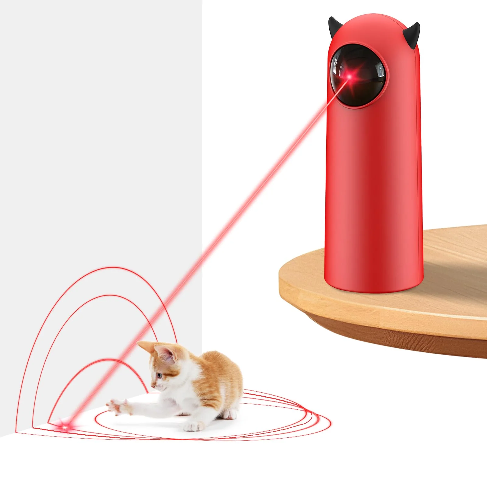 Elegant Pedono Laser Cat Toy 2025 Upgraded Trajectory Motion-Activated Laser for Indoor Cats Trusted