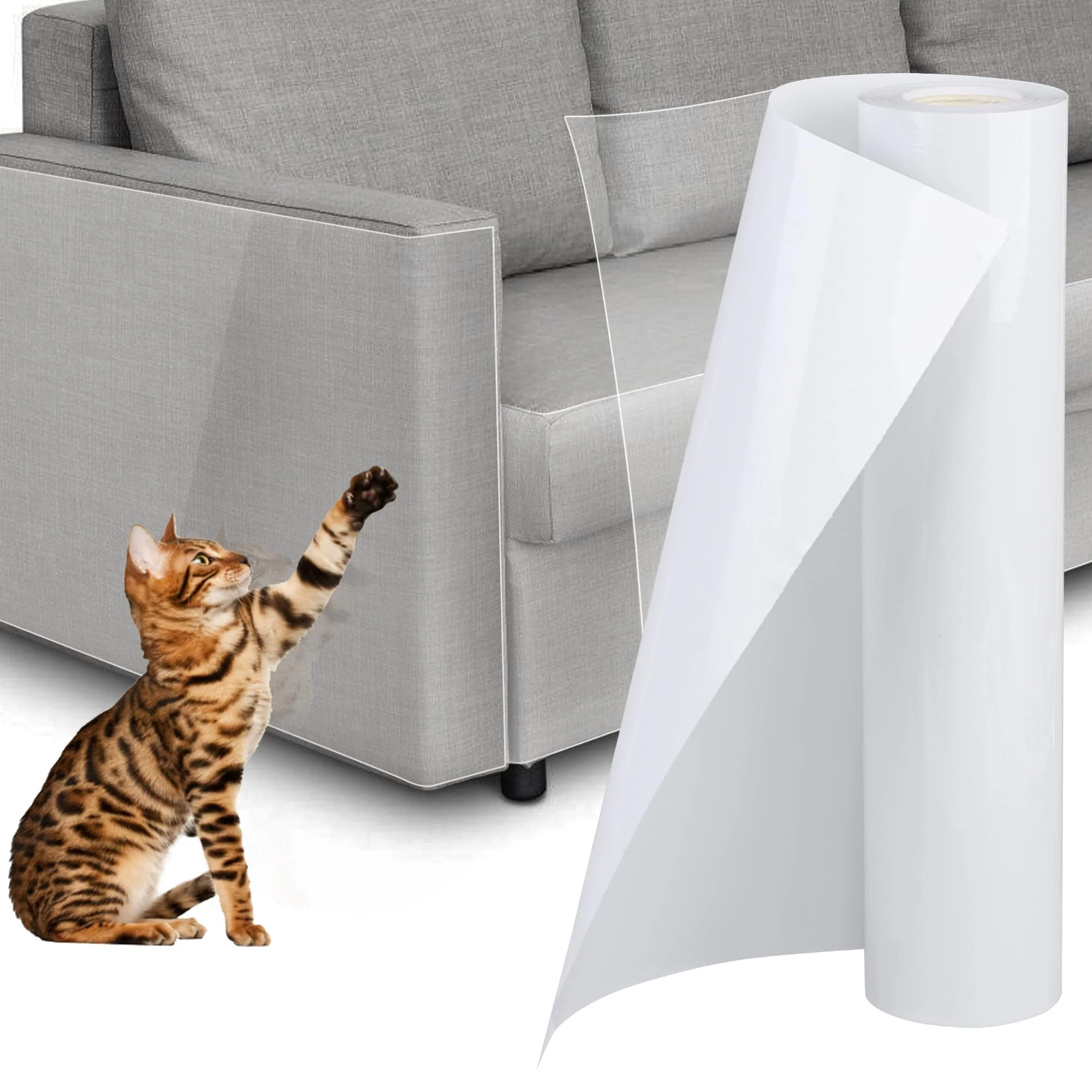 Minimalist Fairooth Anti Cat Scratch Furniture Protector 236 x 12 Inch Clear Couch Corner Guards Proven