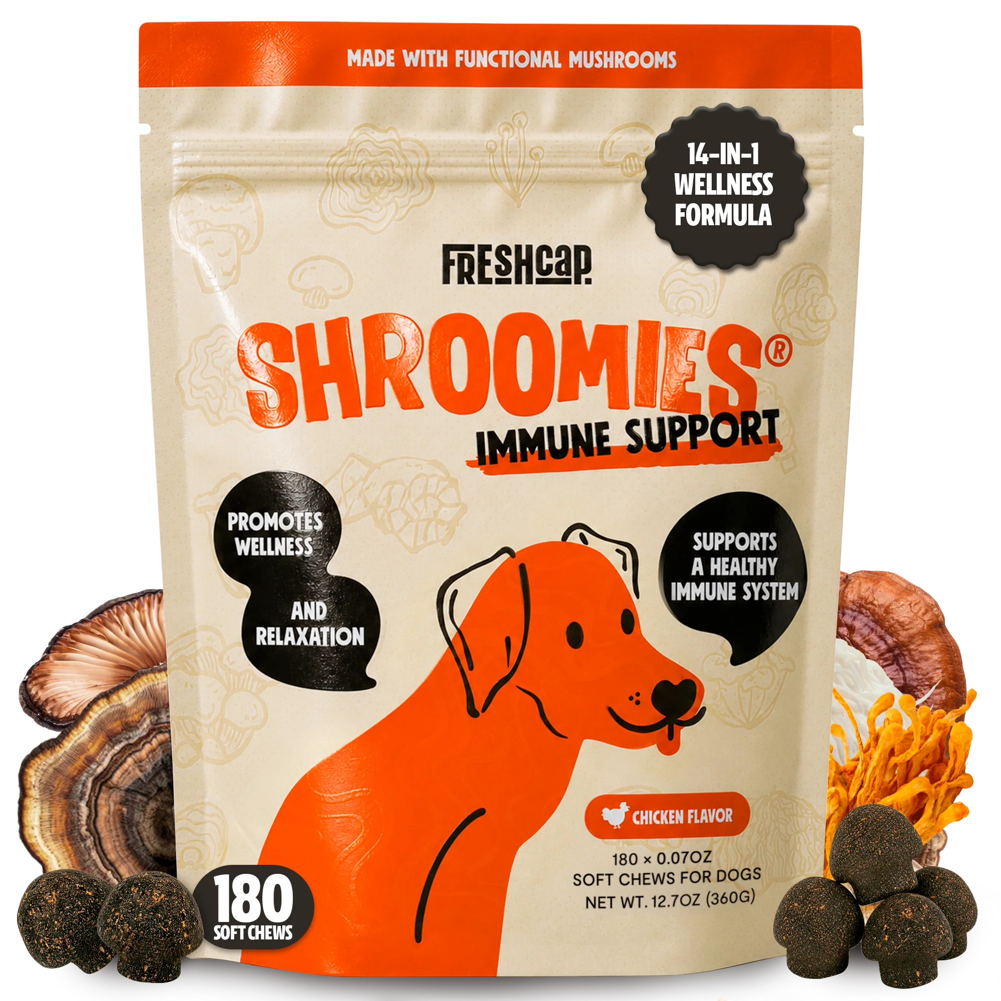 Dependable Shroomies® – Hongos para perros Sustainable