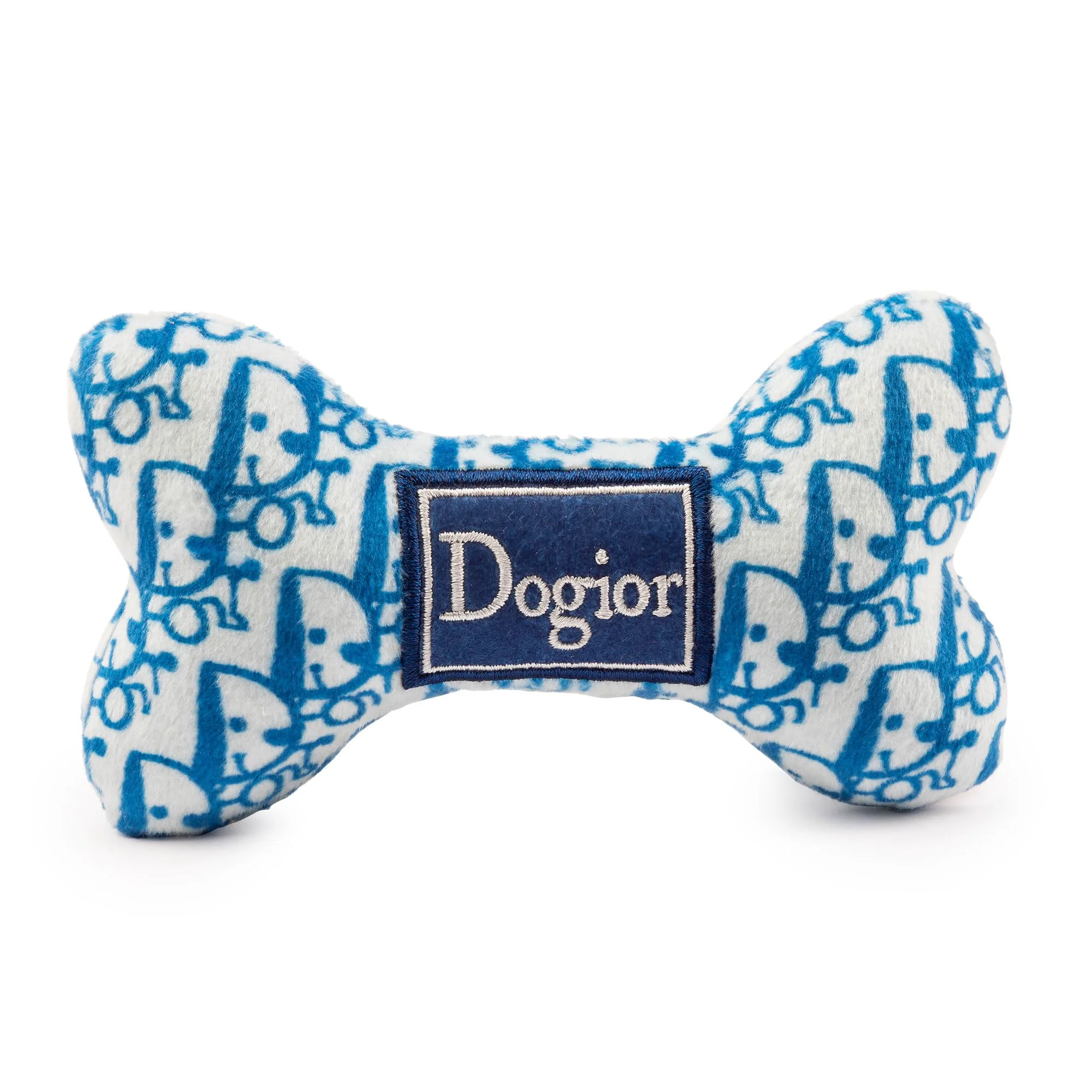 Responsible Haute Diggity Dog Dogior Bone – Plush Designer Toy with Squeaker Small Natural