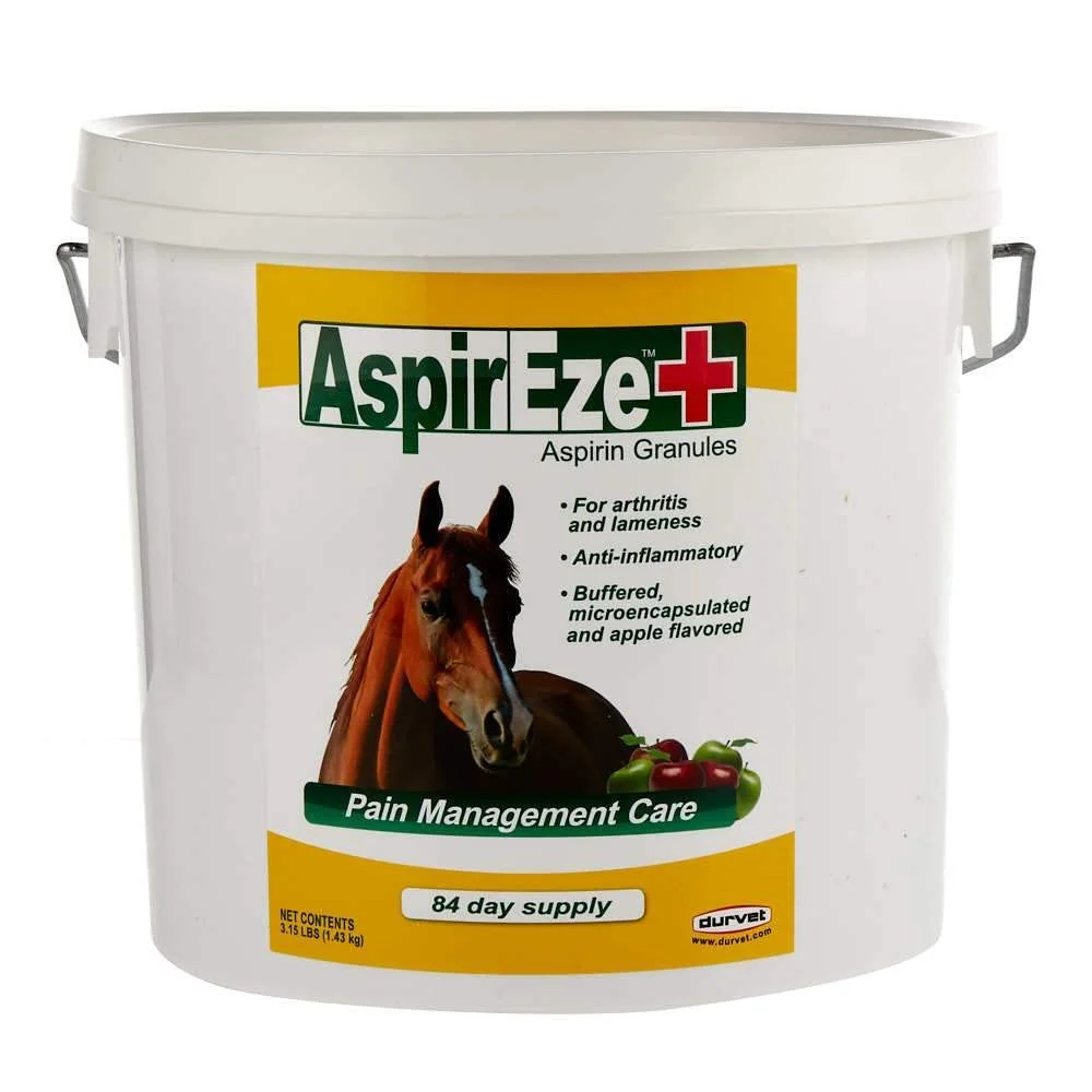 Fine Durvet AspirEze Pain Relief for Horses – Apple-Flavored Buffered Green