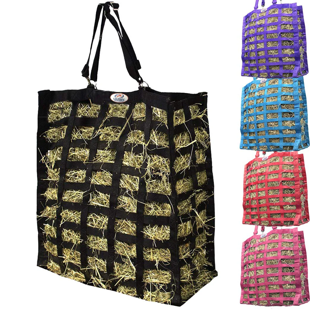 Trendy Derby s Supreme Patented Four-Sided Slow Feed Hay Bag — 1 Year Warranty Consistent