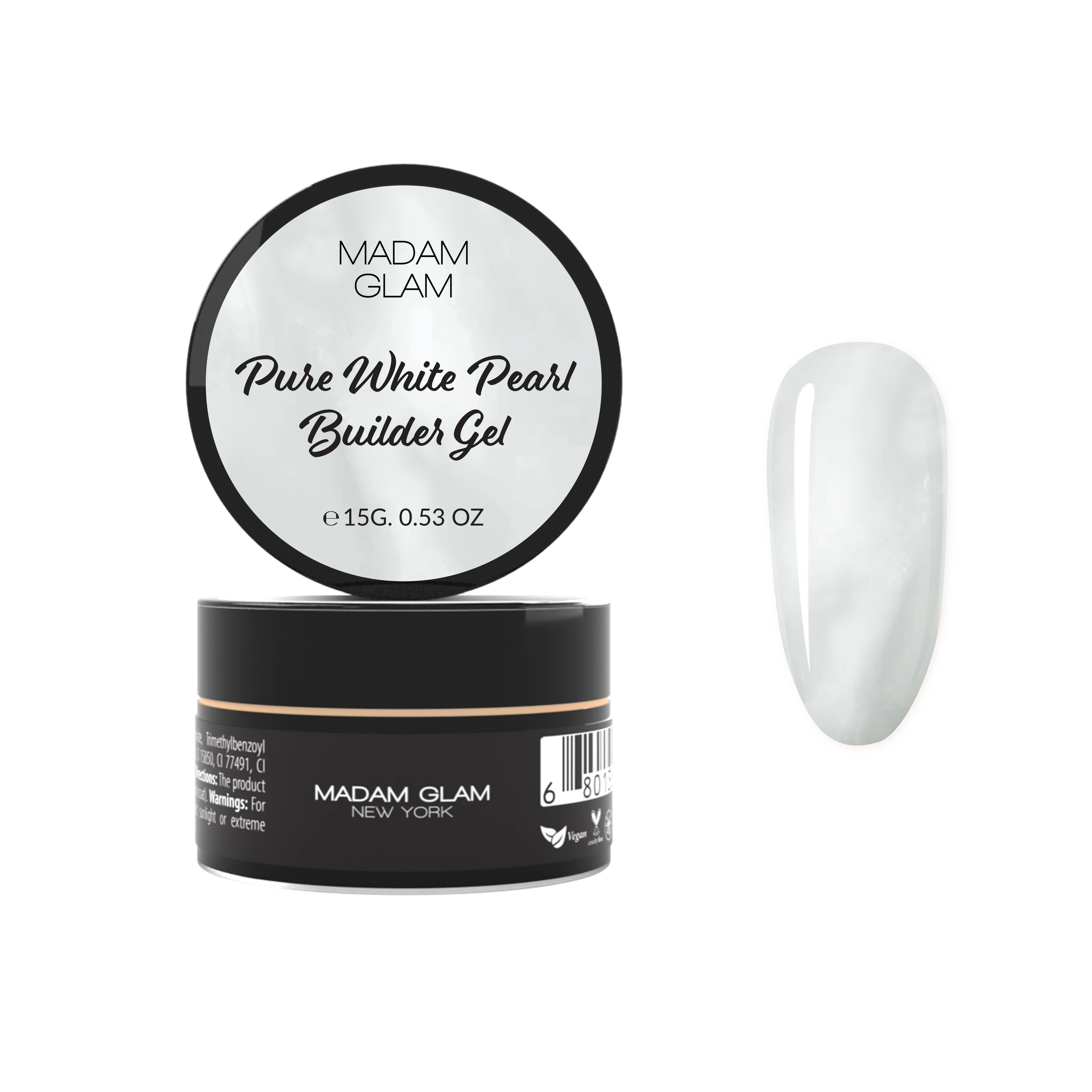 Sustainable Perla blanca pura Natural