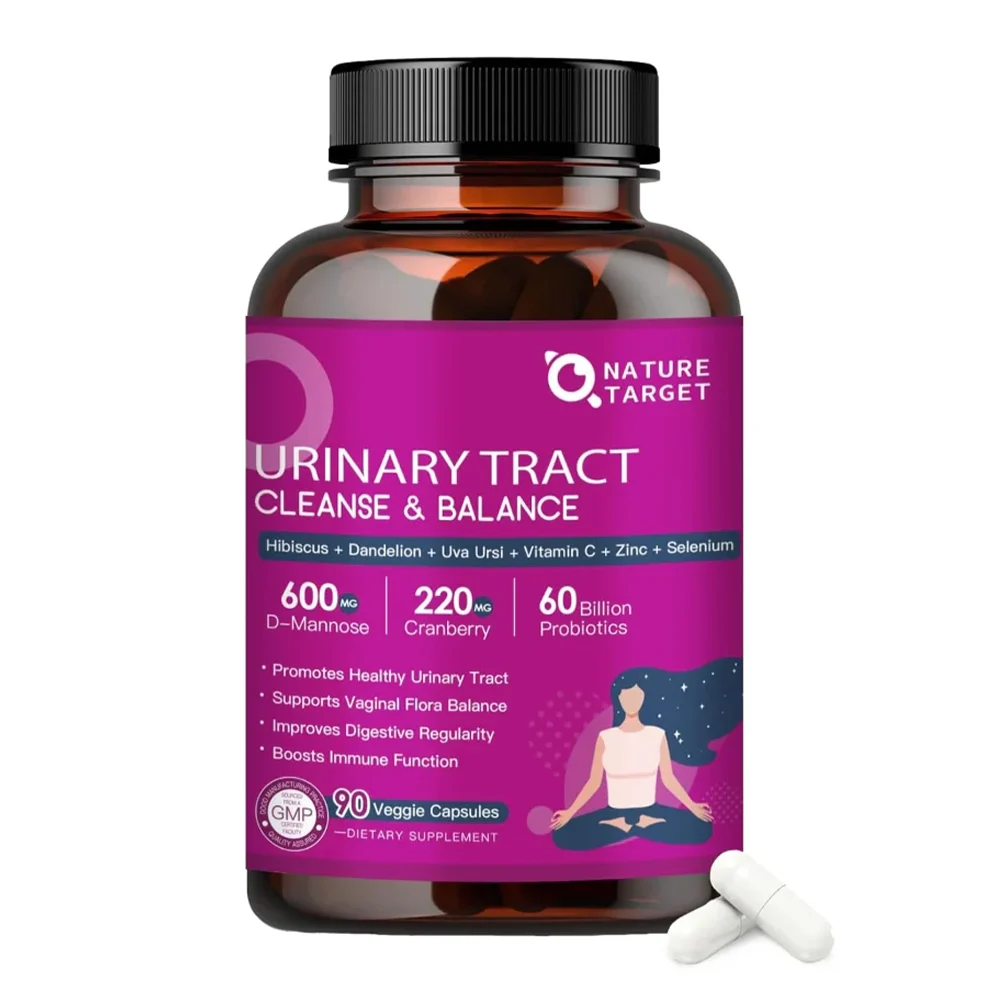 Original Design Probióticos para la salud urinaria femenina 60 mil millones de probióticos 90 cápsulas vegetales Detailed