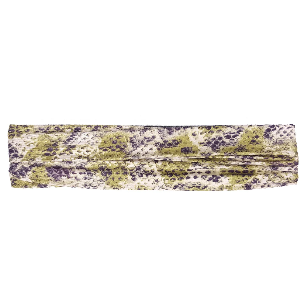 Convenient Ariana – Pañuelo deportivo de microfibra con diseño de serpiente morado Safe