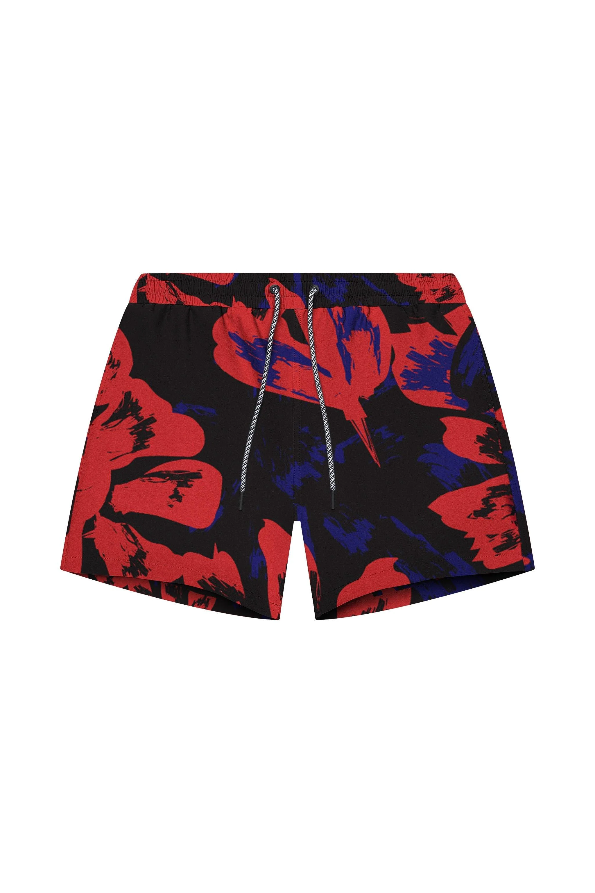 Secure Tulum 5-Inch Swim Trunk – Red Vintage Floral Breathable