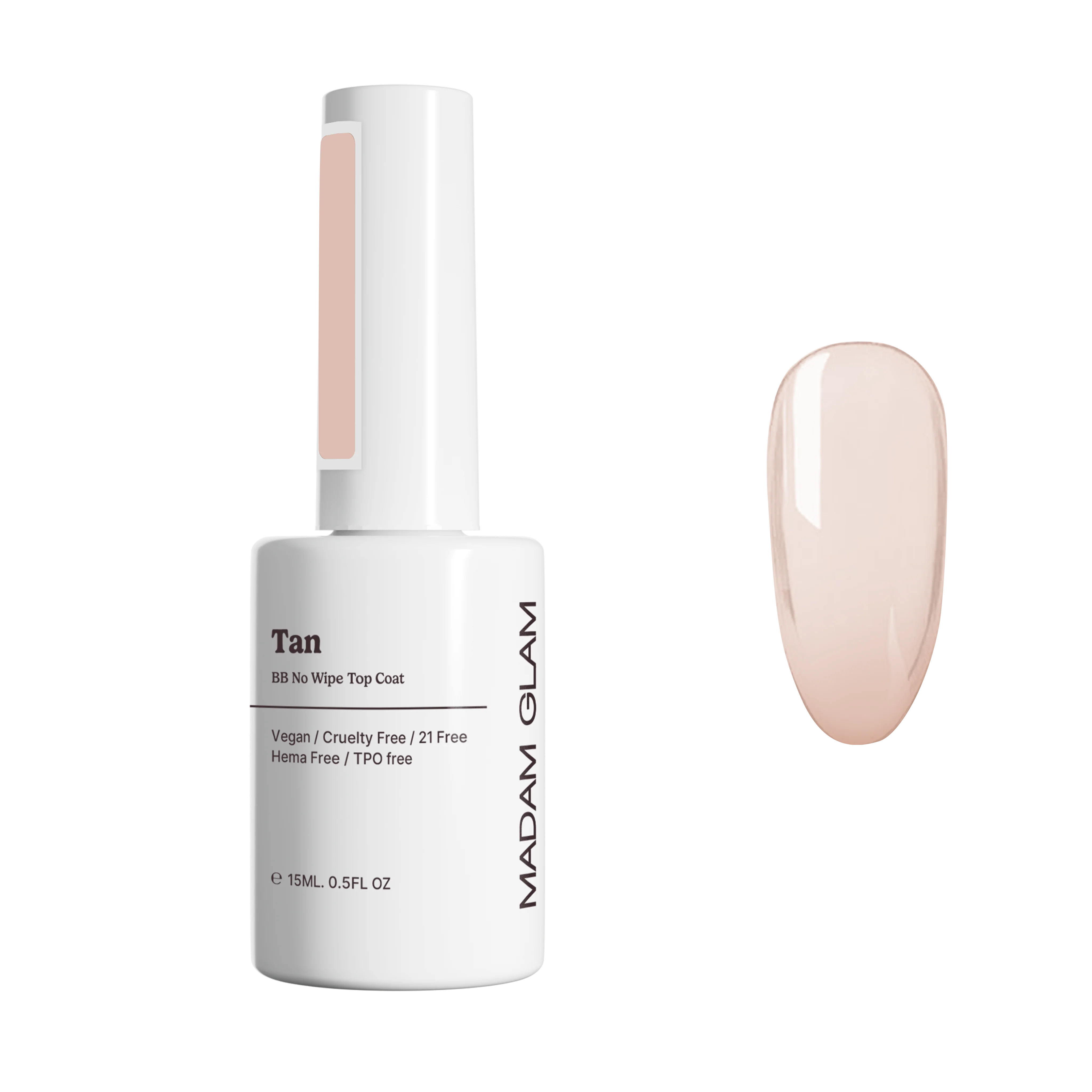 Sustainable Tan BB No Wipe Top Coat Secure